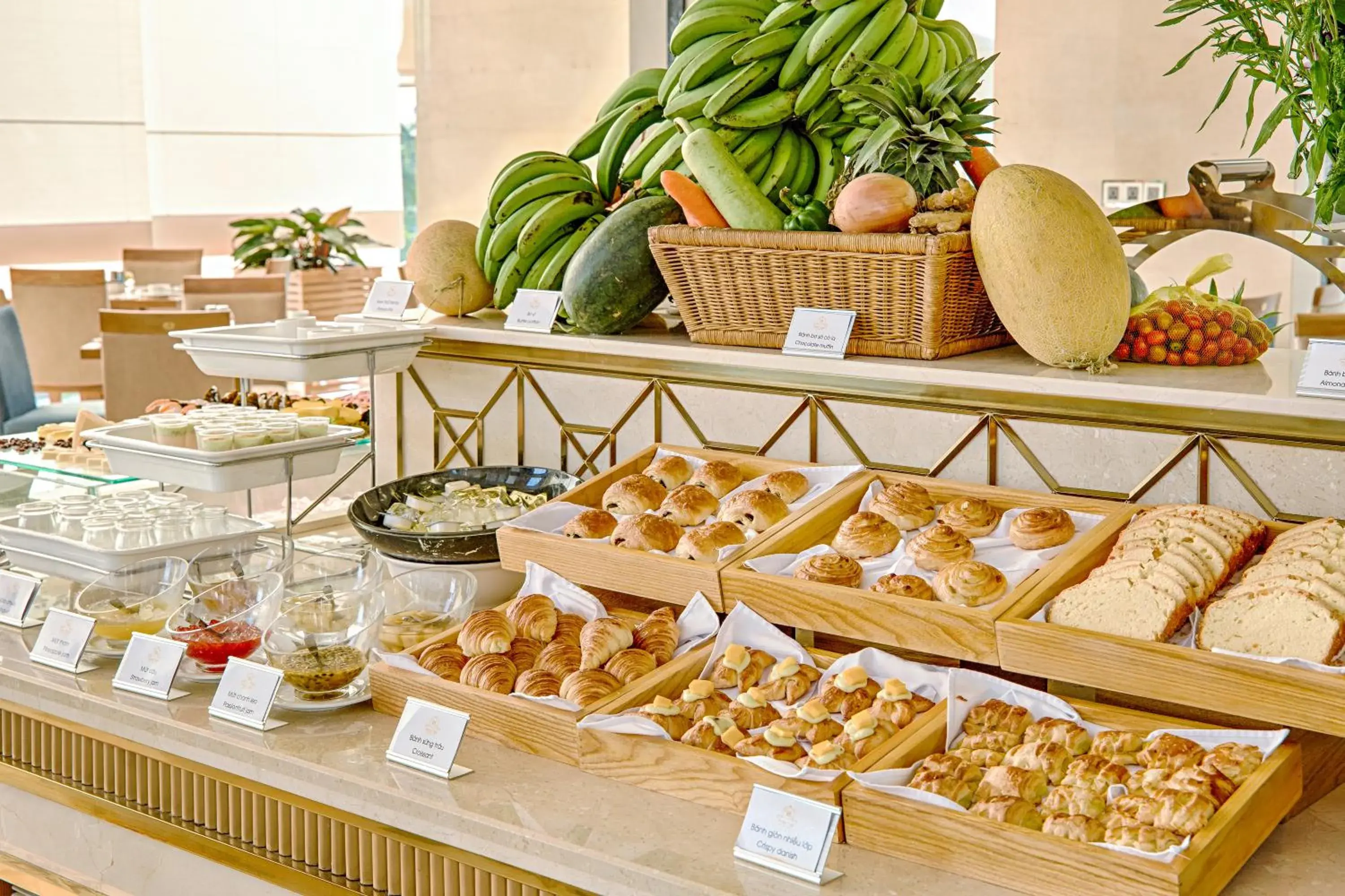 Buffet breakfast in Paris Deli Danang Beach Hotel Buffet breakfast in Paris Deli Danang Beach Hotel