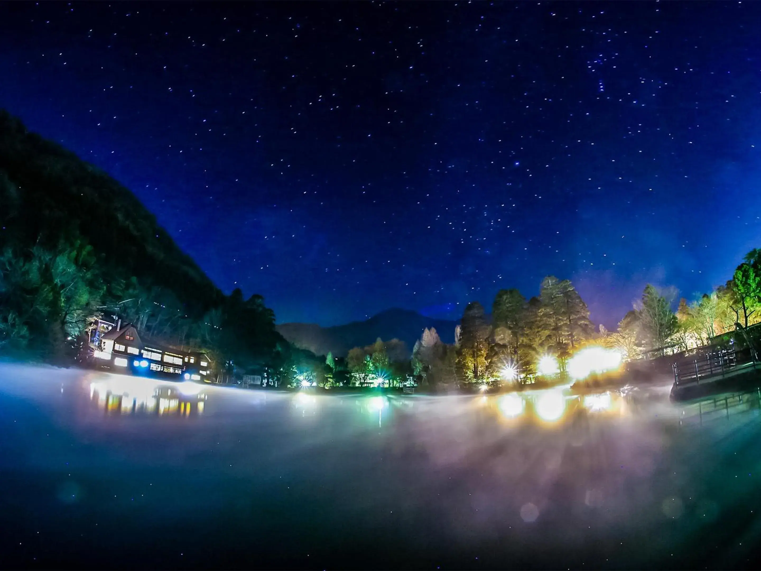 Lake view in Pension Kinrinko Toyonokuni Lake view in Pension Kinrinko Toyonokuni