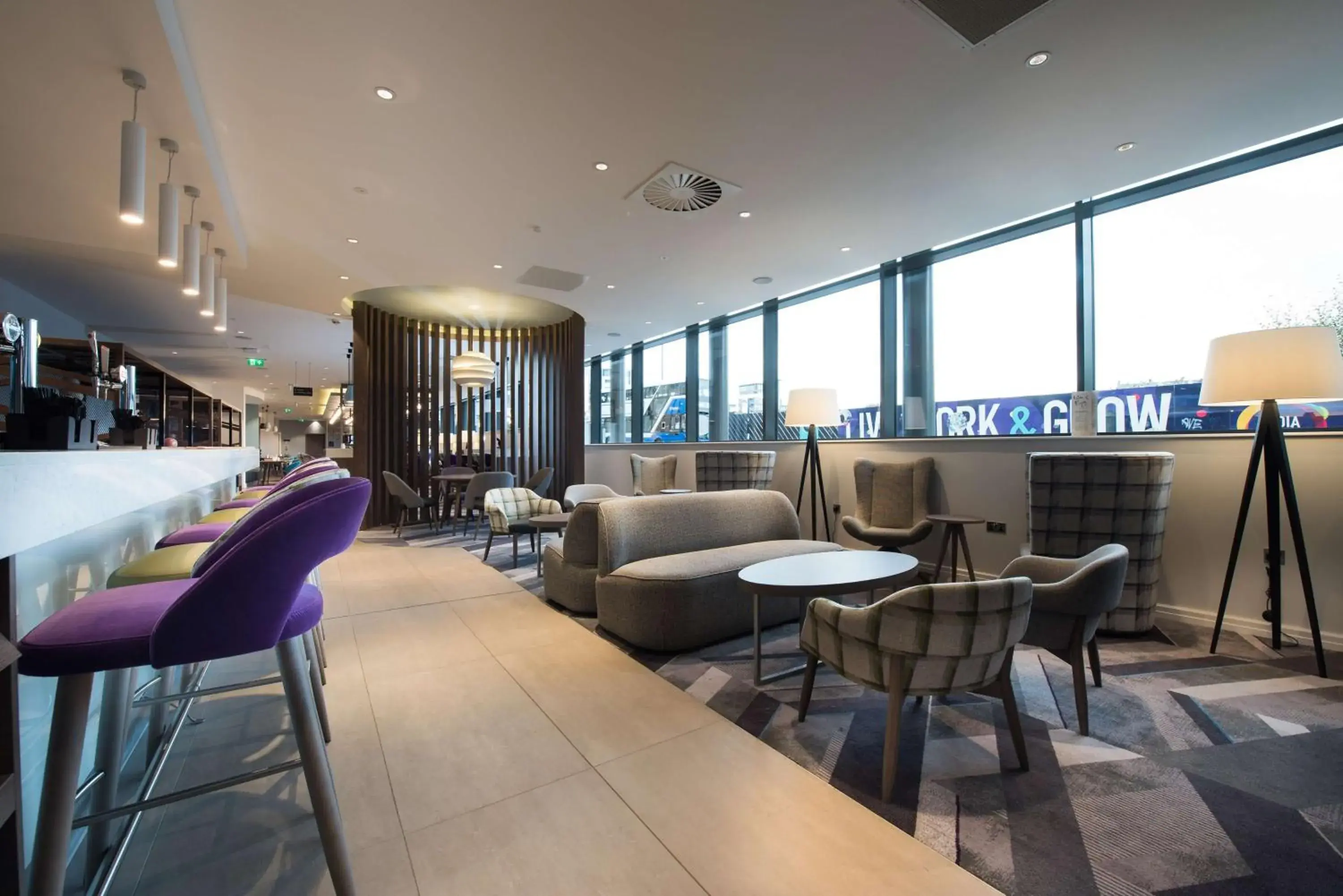 Lounge or bar in Hampton By Hilton Edinburgh West End Lounge or bar in Hampton By Hilton Edinburgh West End