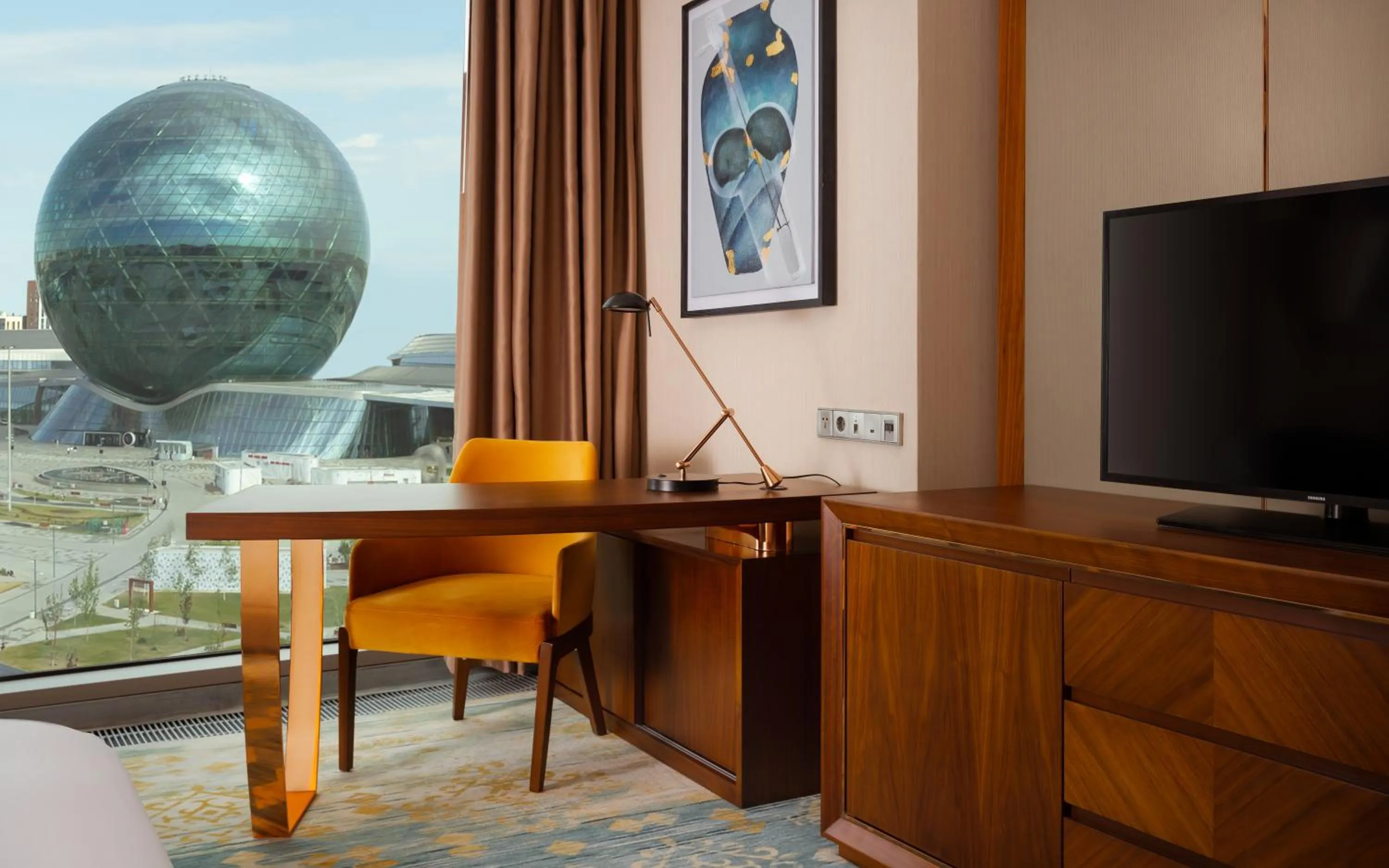 Seating area in Hilton Astana