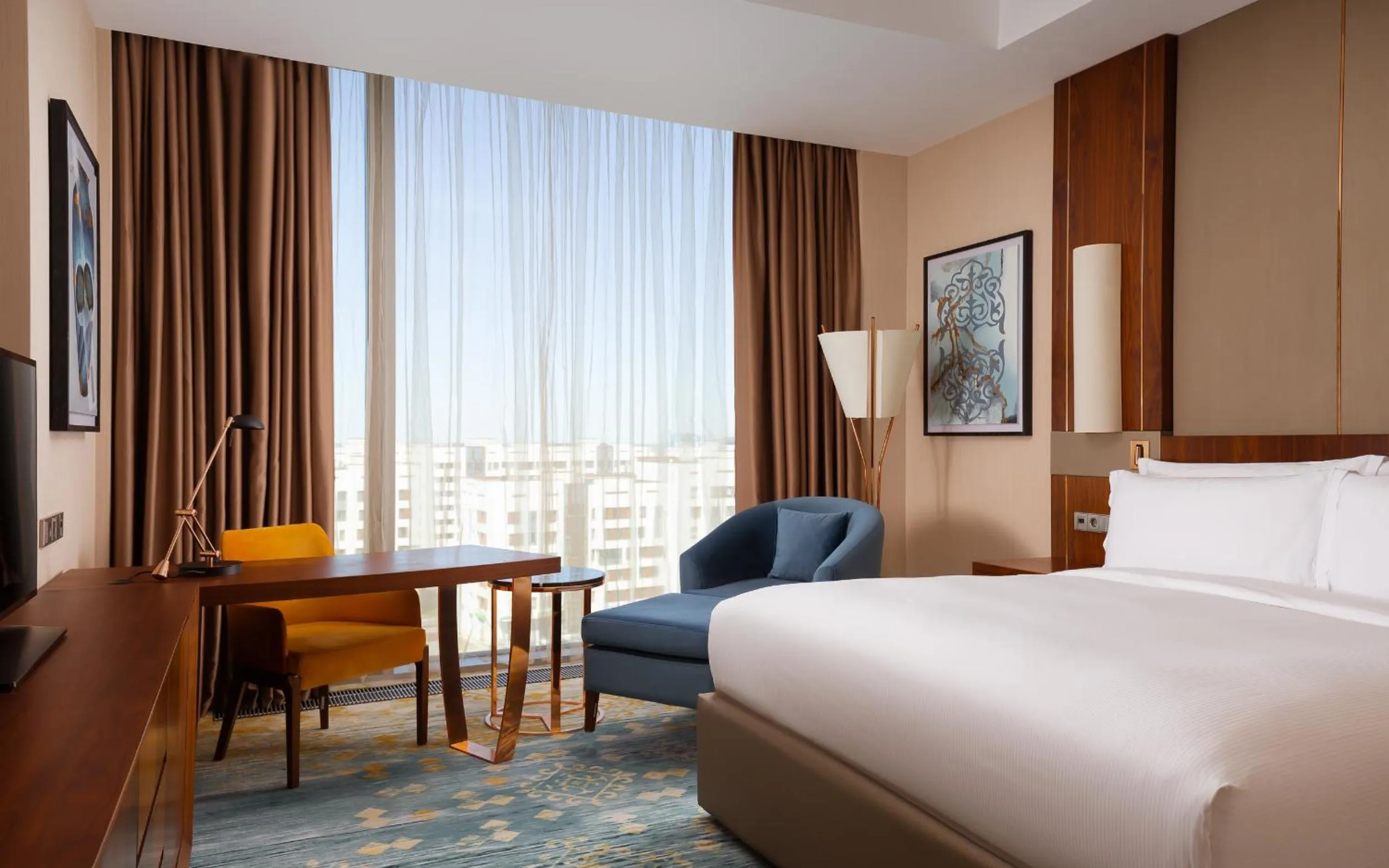 Bedroom, Bed in Hilton Astana