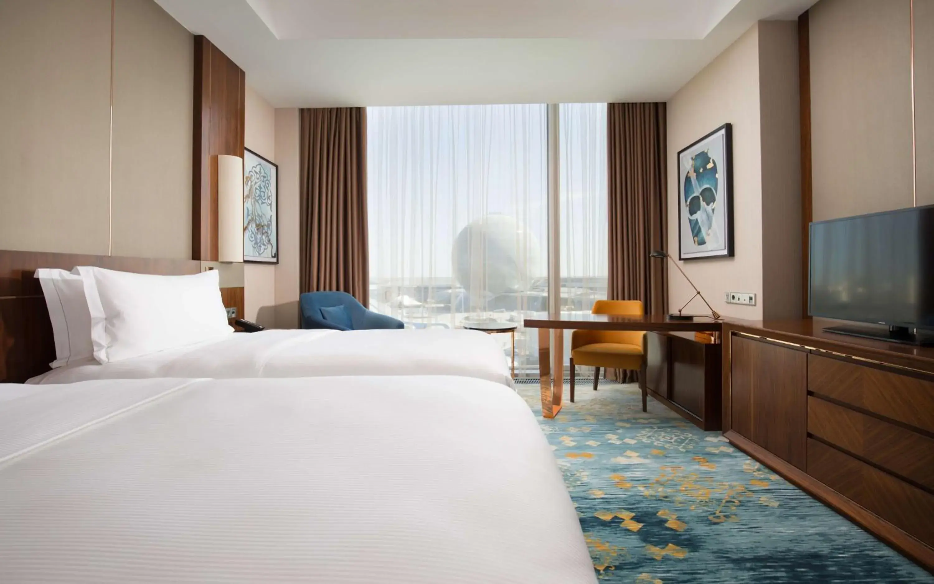 Bedroom, Bed in Hilton Astana Bedroom, Bed in Hilton Astana