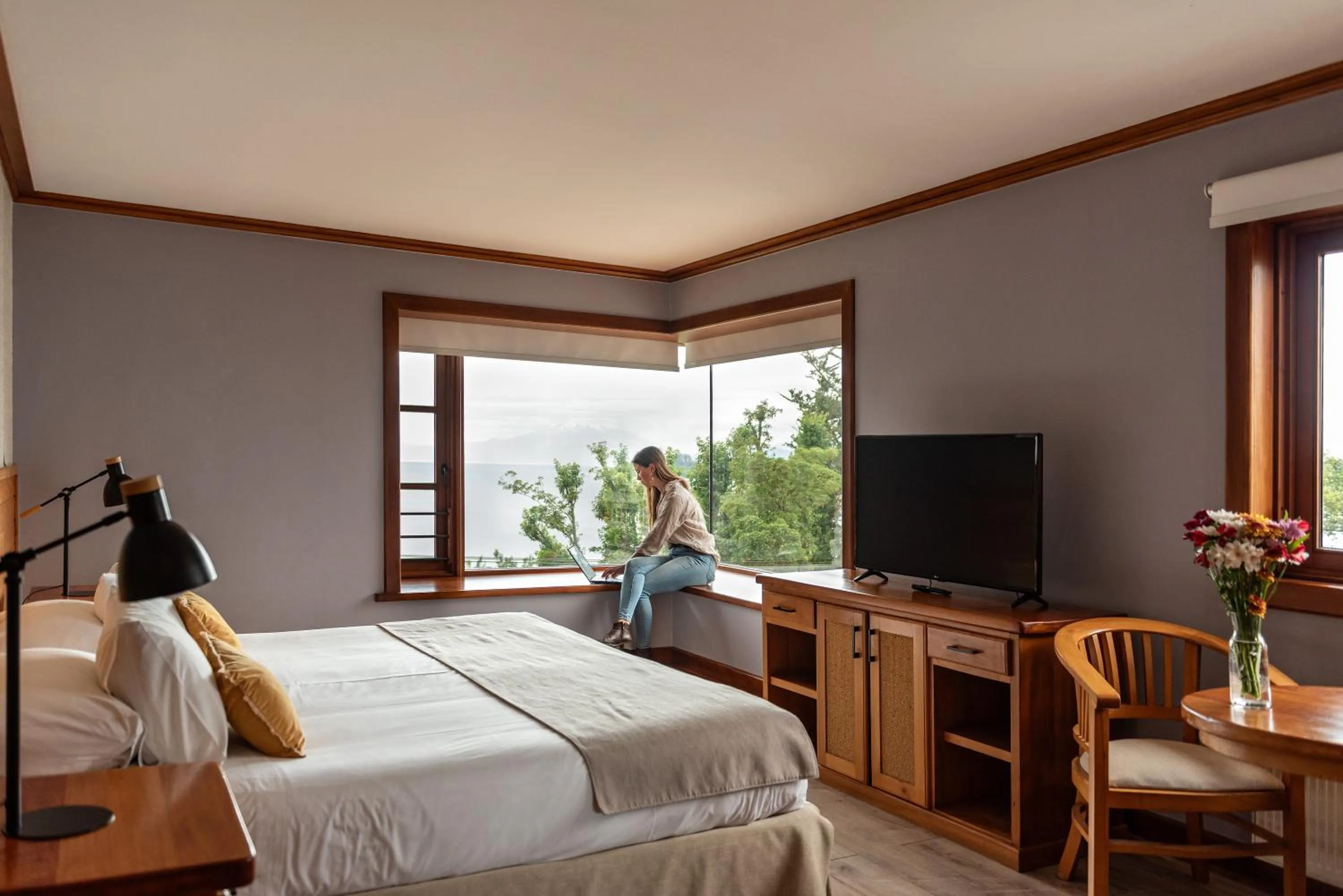 Bed in Hotel Puelche