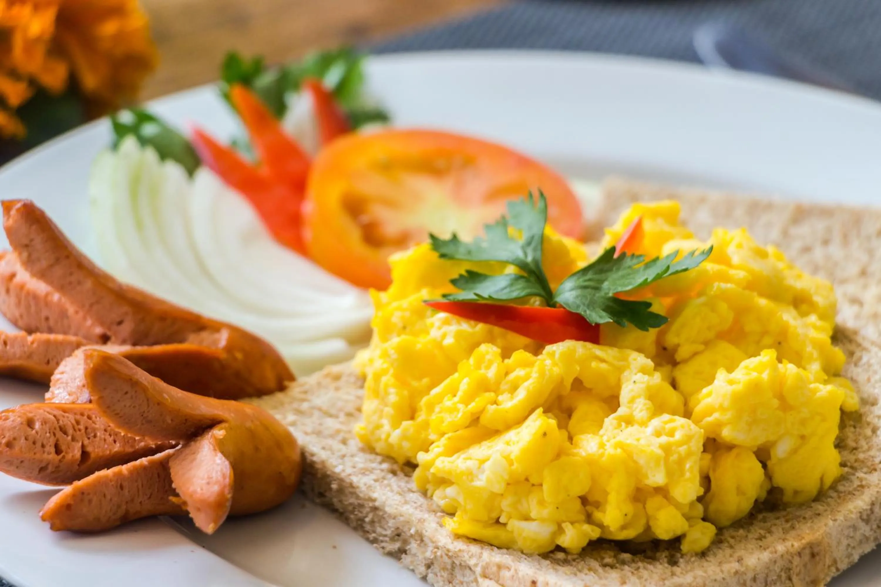 American breakfast in Villa Safari