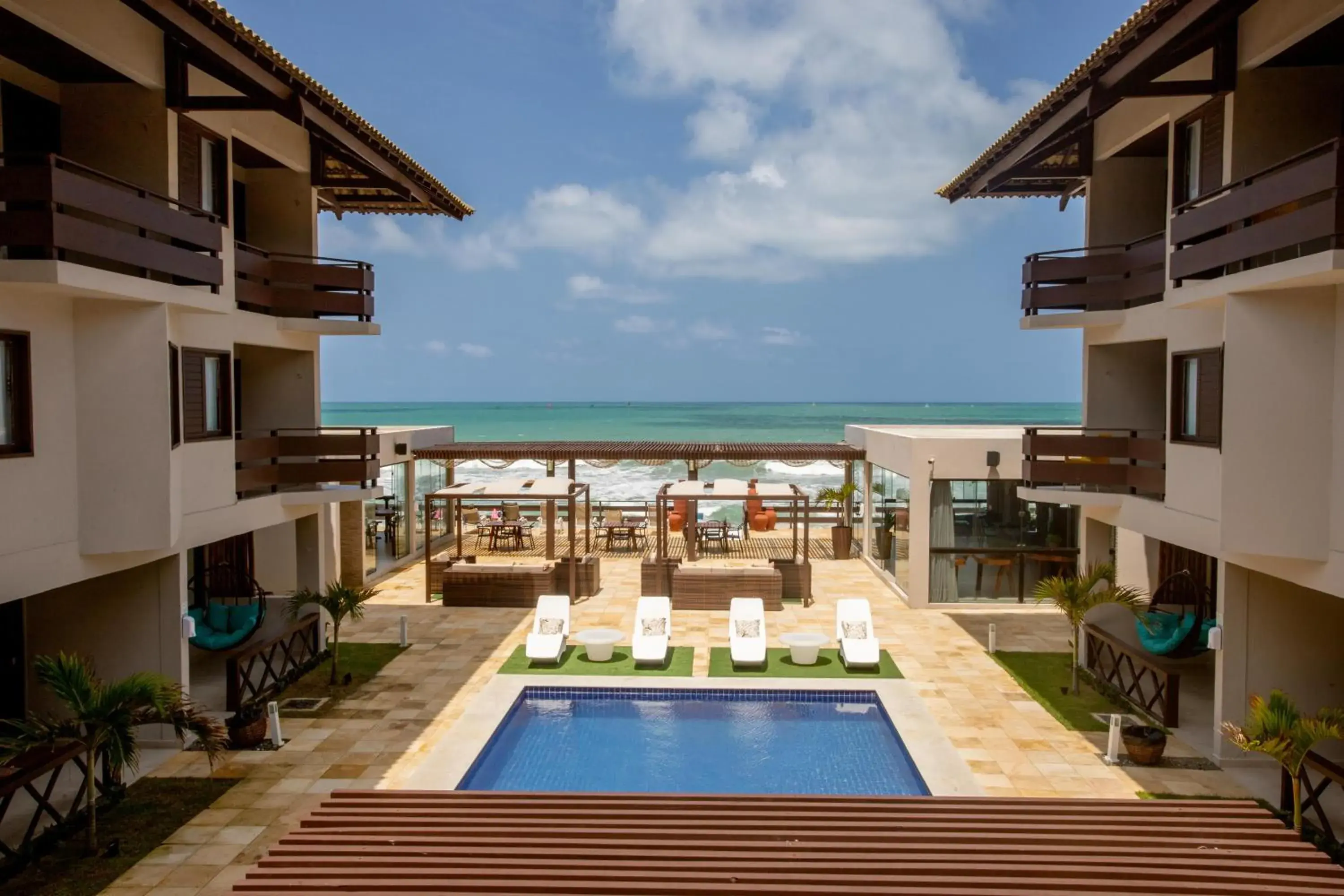 Pool view in Pousada Marajuba Pool view in Pousada Marajuba