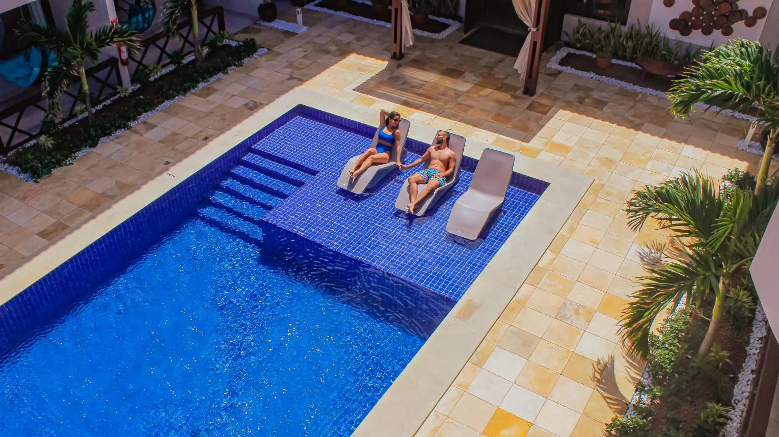 Pool view in Pousada Marajuba Pool view in Pousada Marajuba