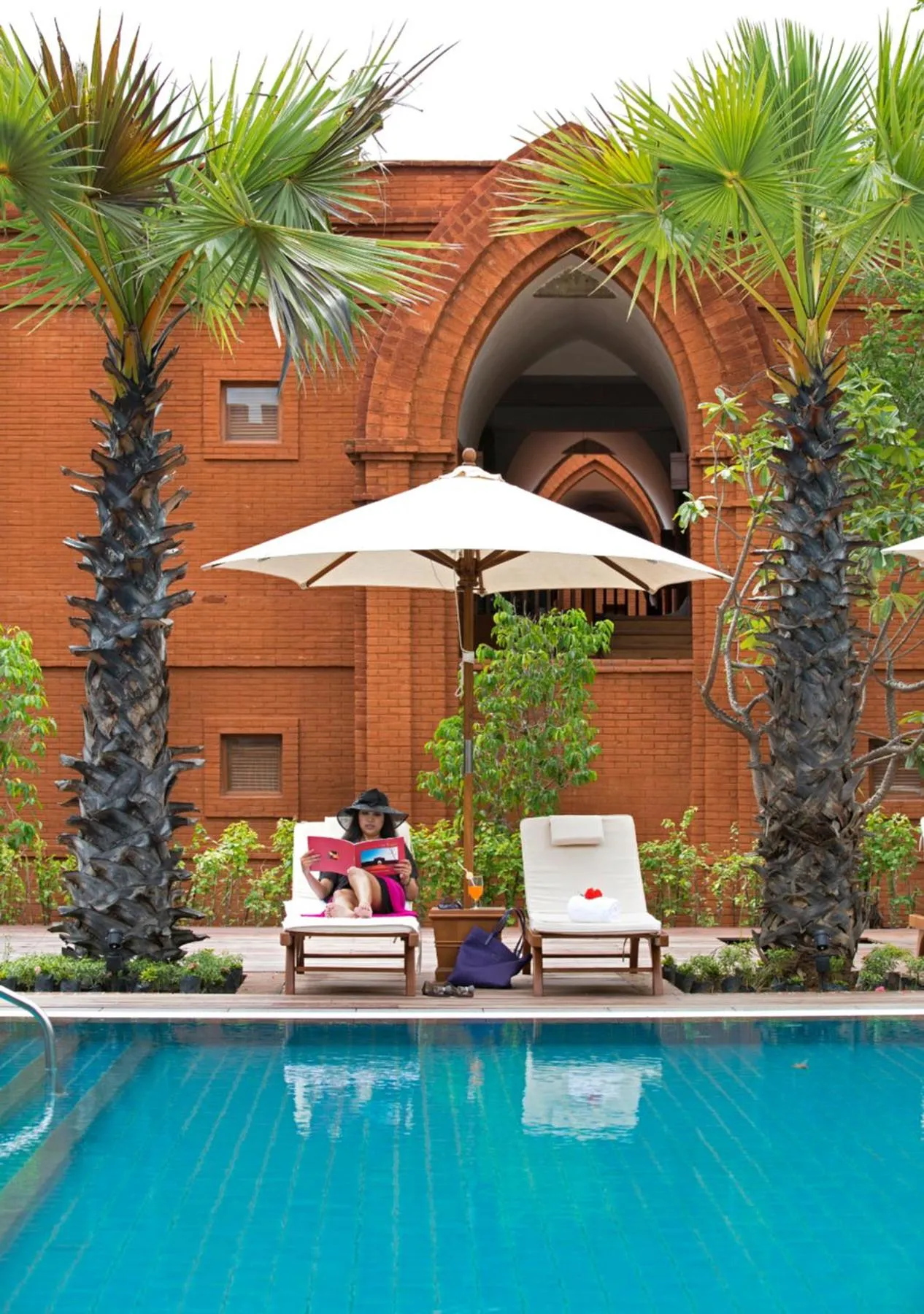 Seating area in Heritage Bagan Hotel