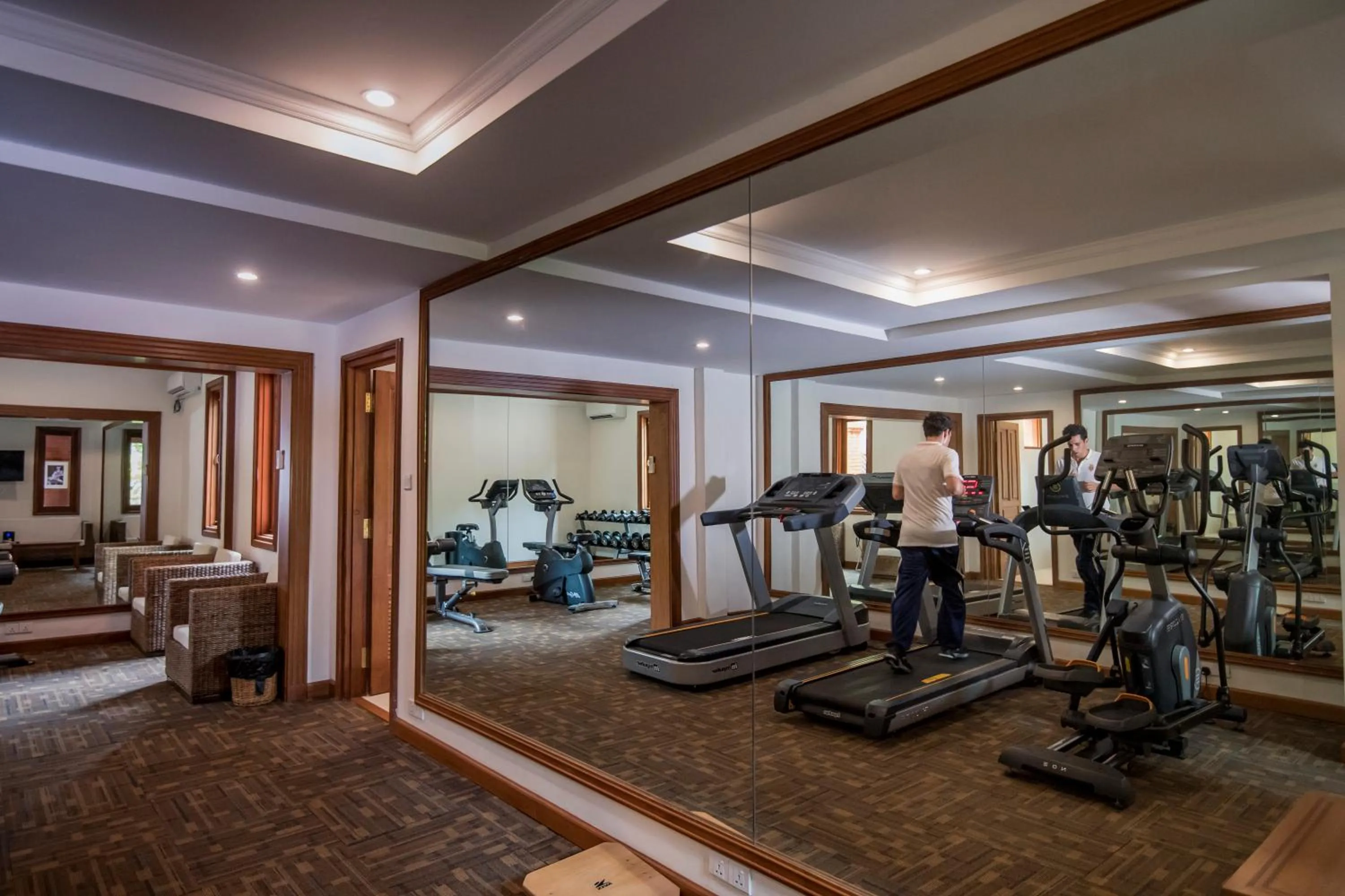 Fitness centre/facilities in Heritage Bagan Hotel