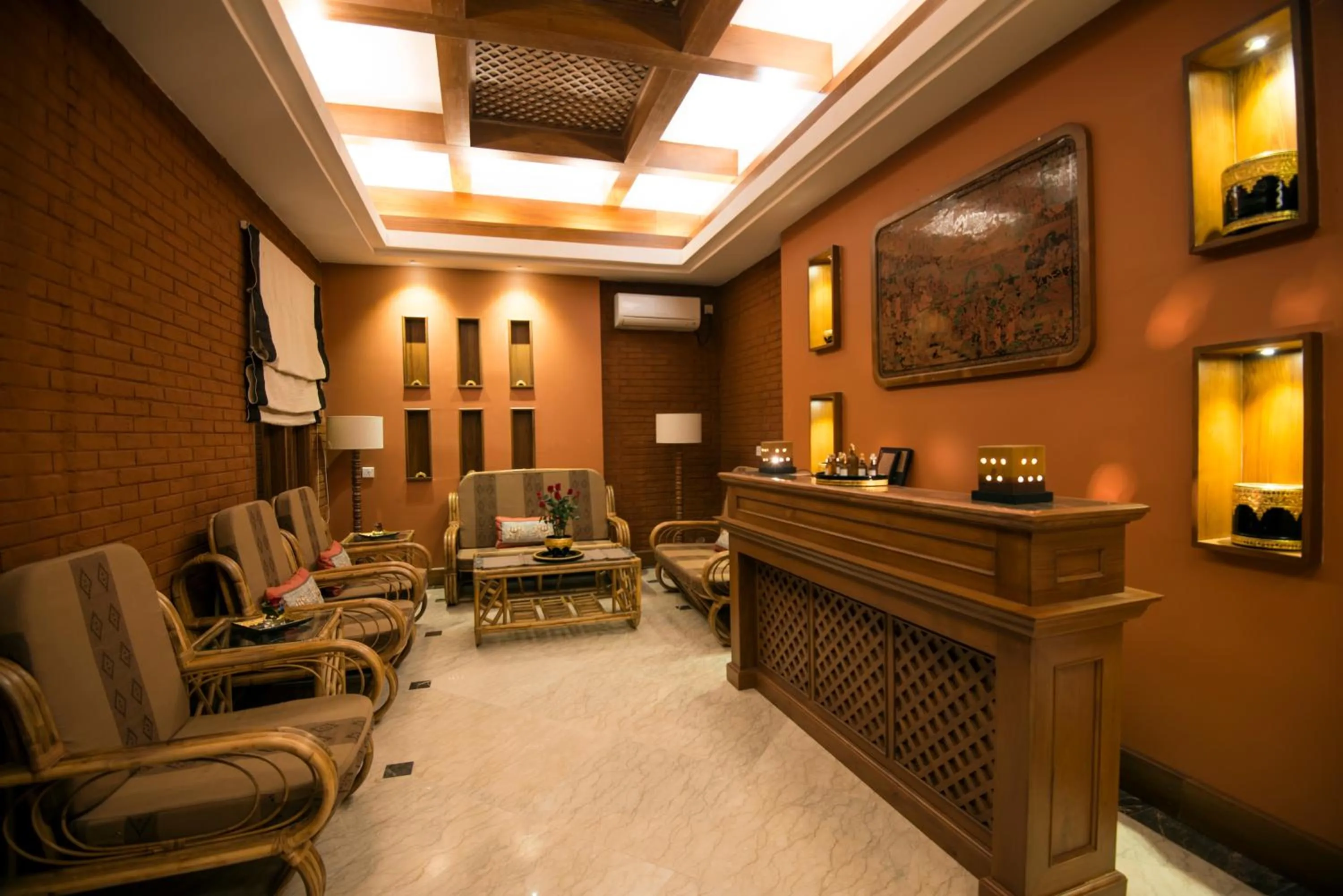 Living room in Heritage Bagan Hotel