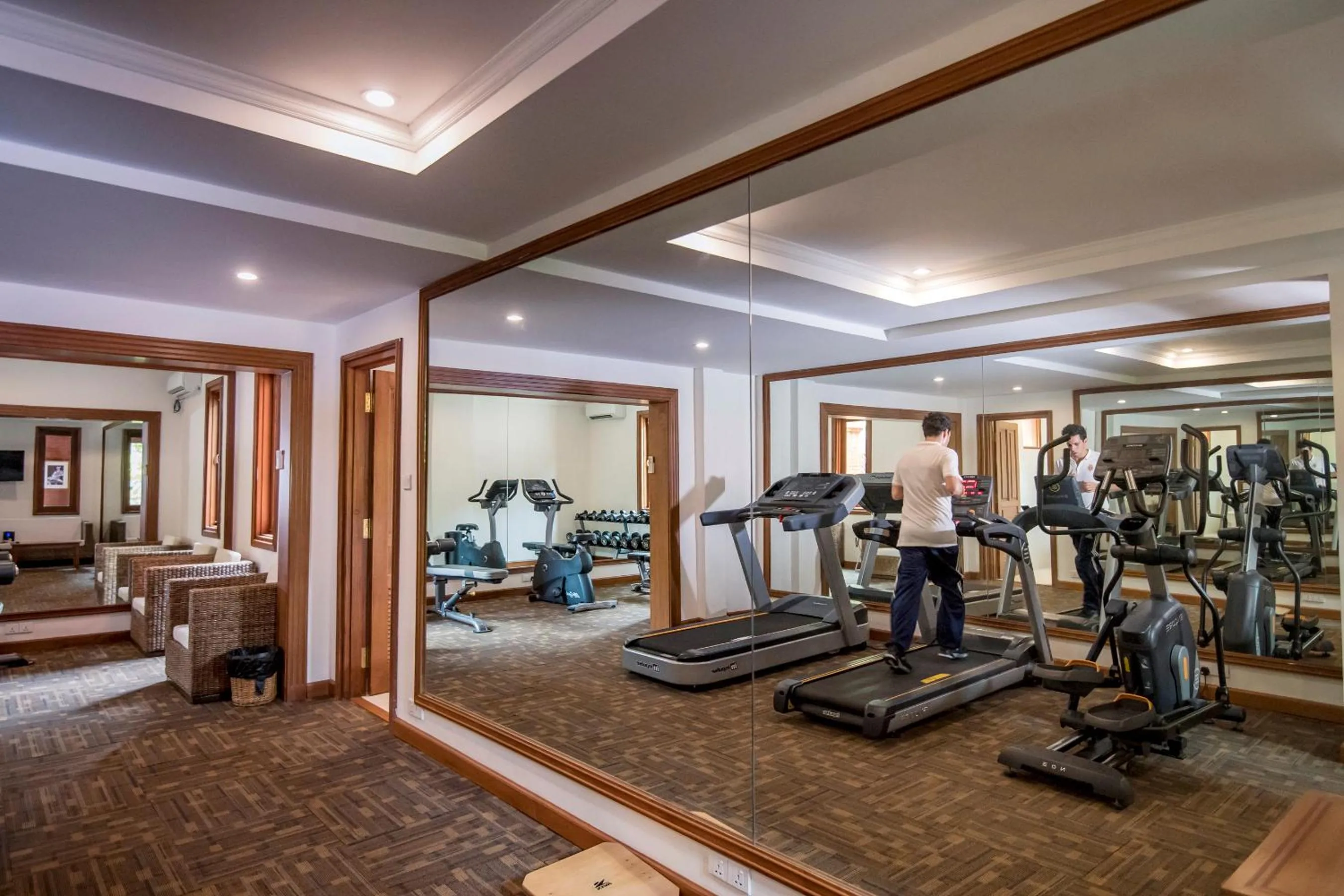 Fitness centre/facilities in Heritage Bagan Hotel