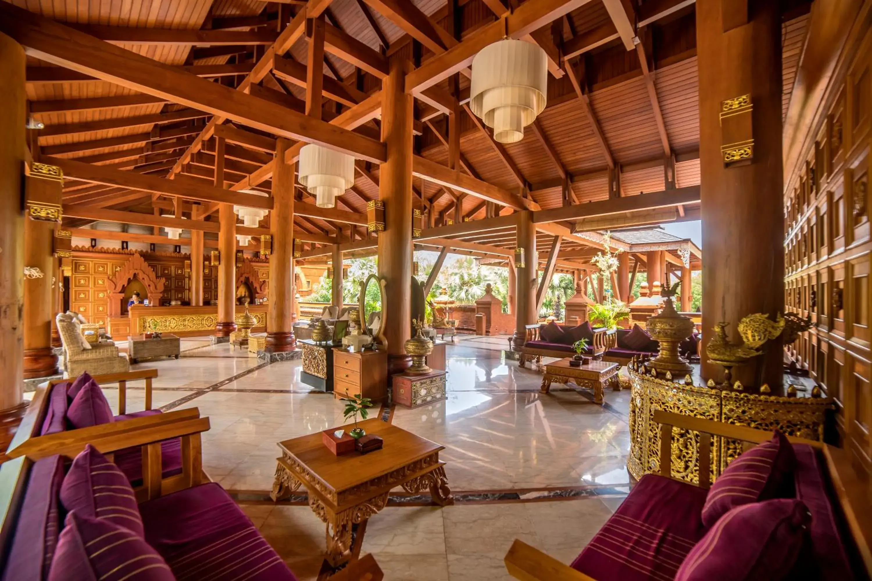 Lobby or reception in Heritage Bagan Hotel Lobby or reception in Heritage Bagan Hotel