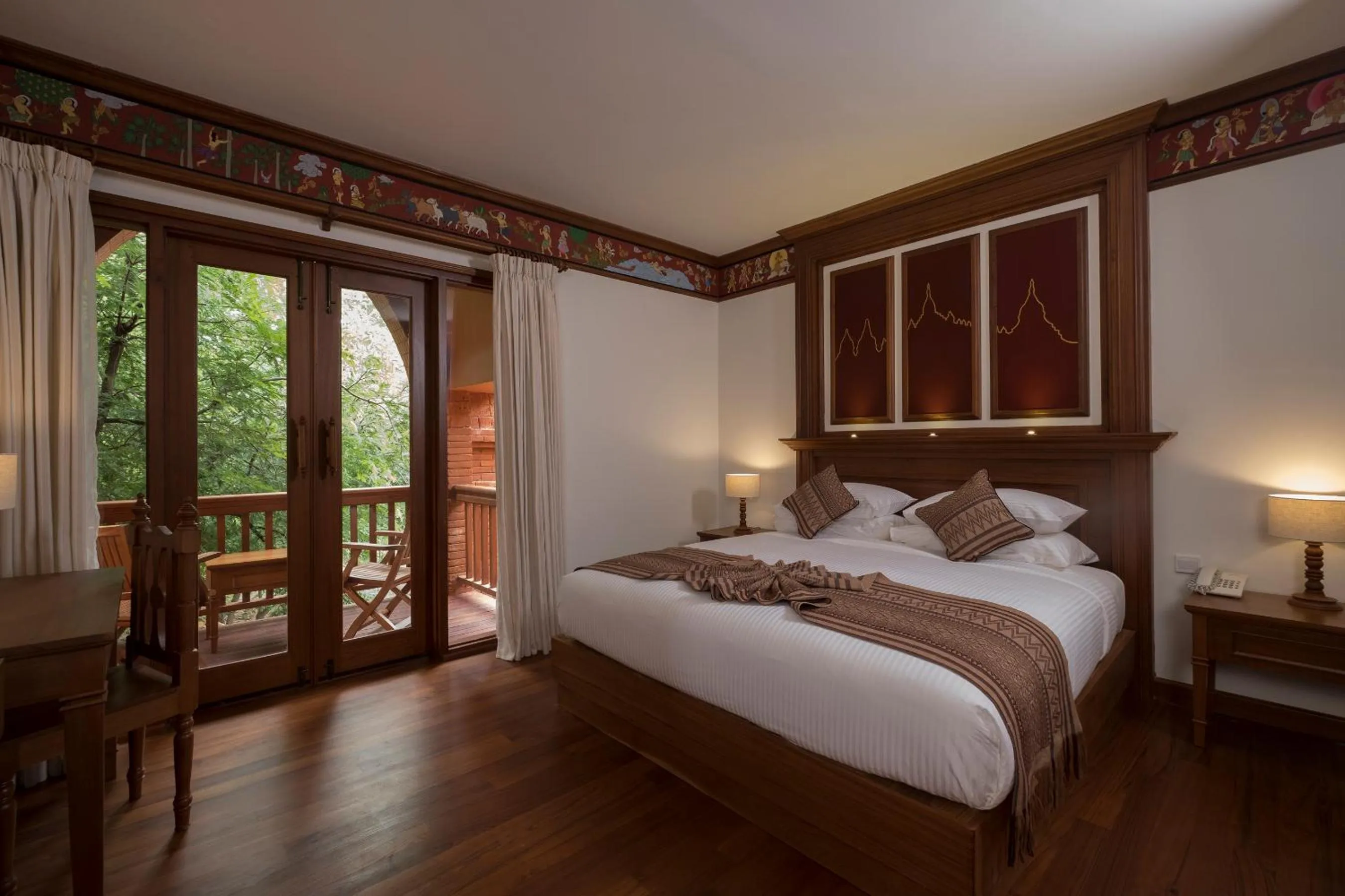 Living room in Heritage Bagan Hotel