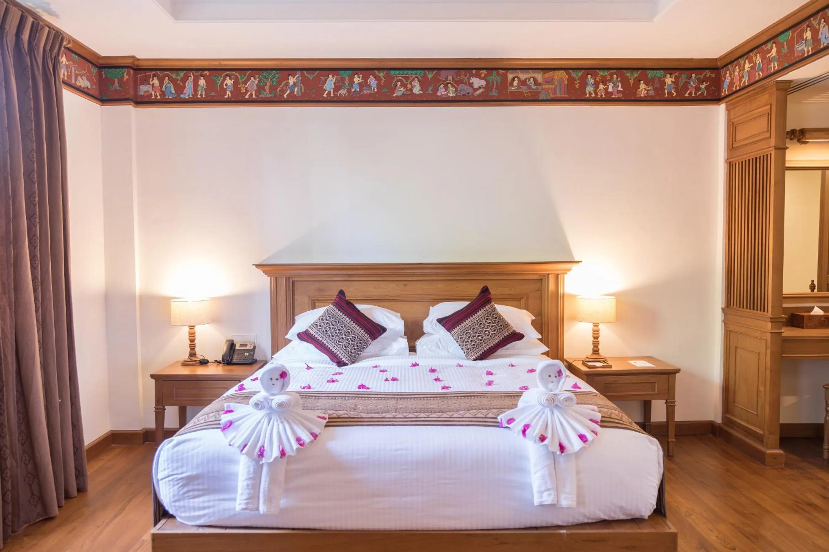 Bedroom in Heritage Bagan Hotel