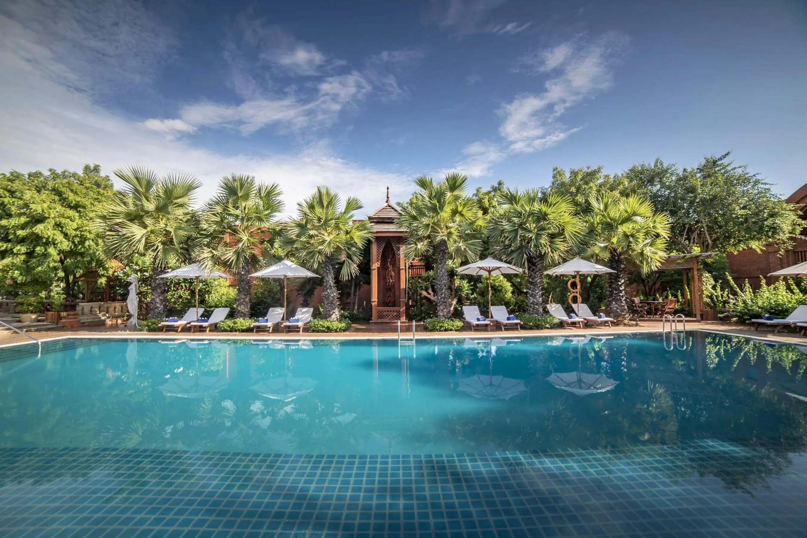 Swimming pool in Heritage Bagan Hotel