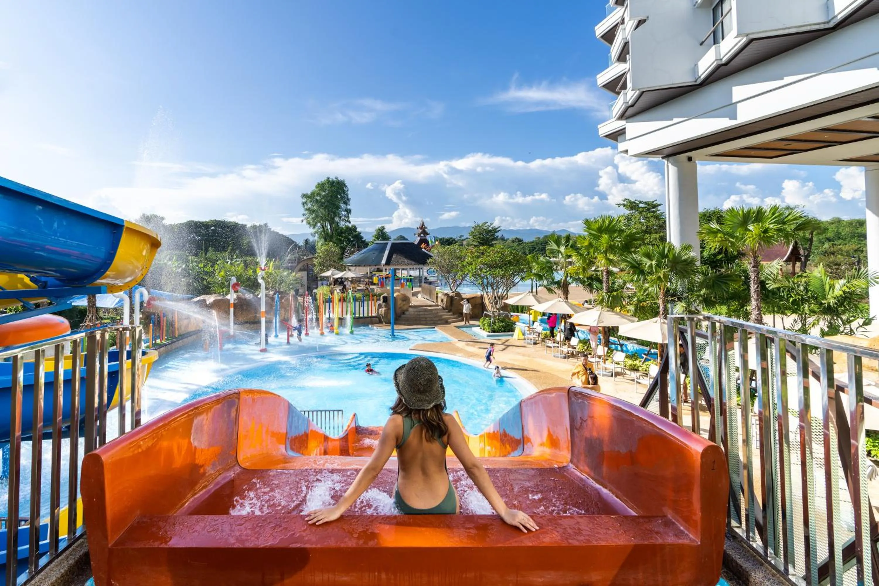 Aqua park in The Riverie by Katathani