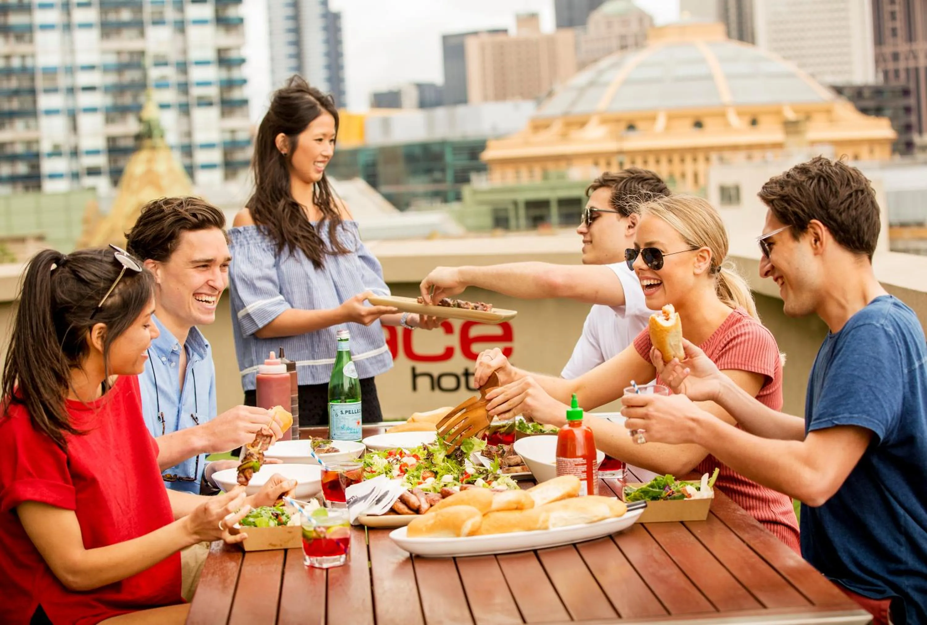 BBQ facilities in Space Hotel