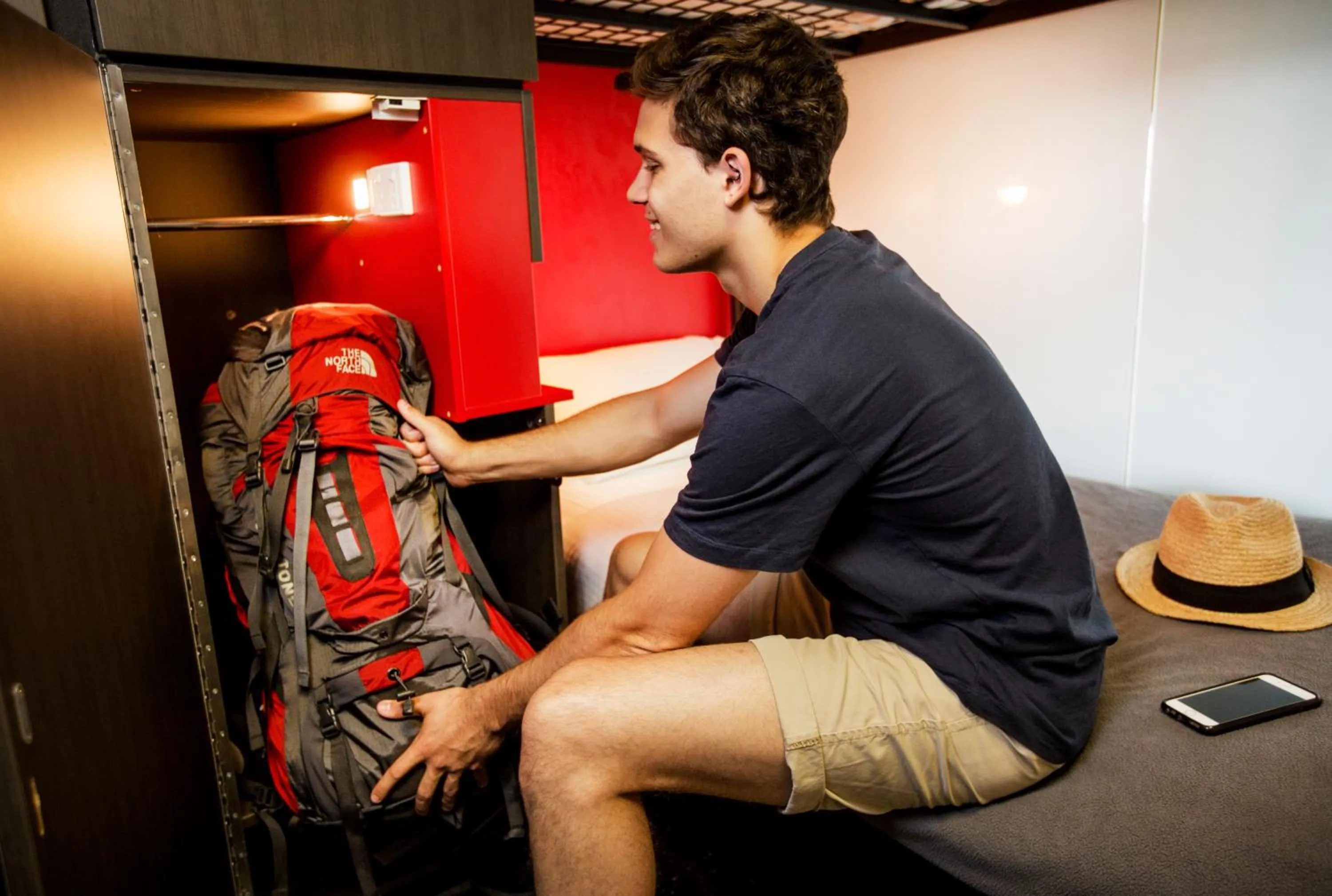 bunk bed in Space Hotel