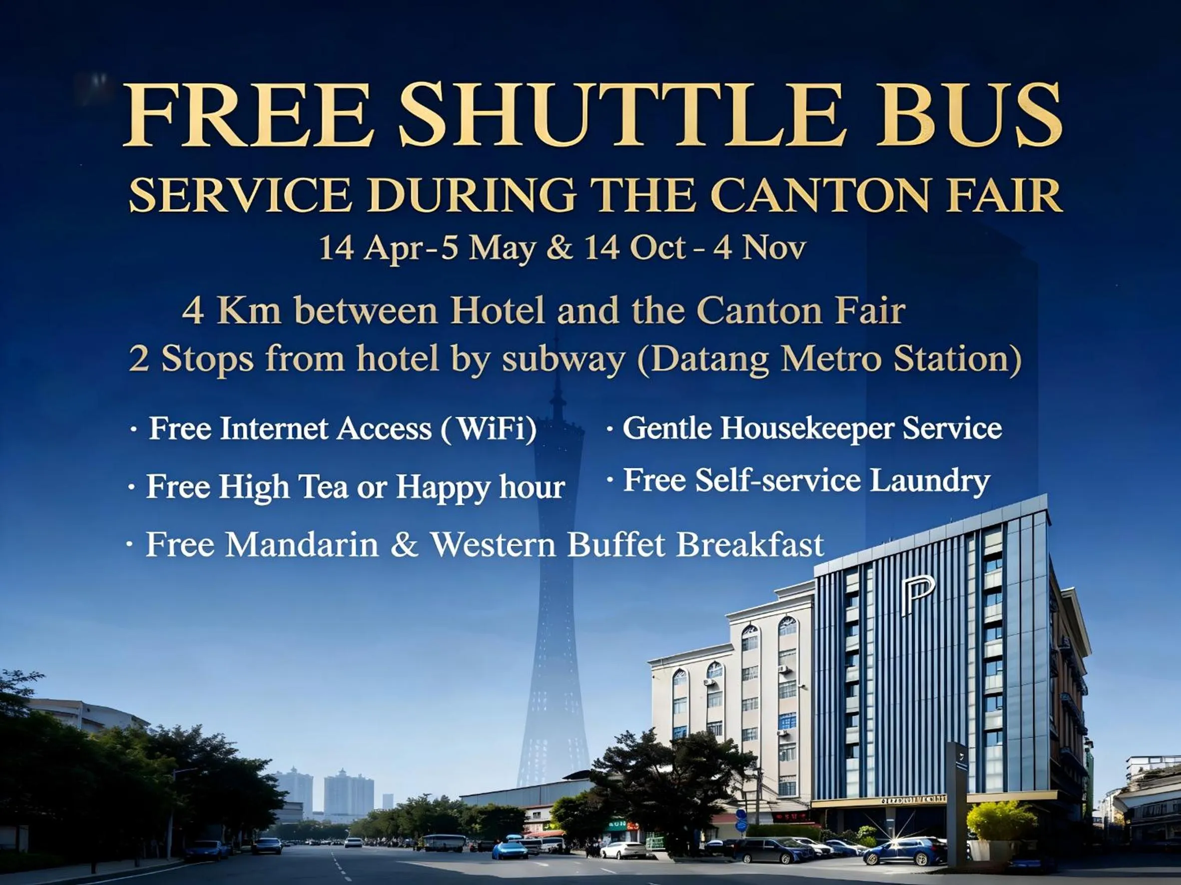 Property building in Paco Hotel Datang Metro Guangzhou