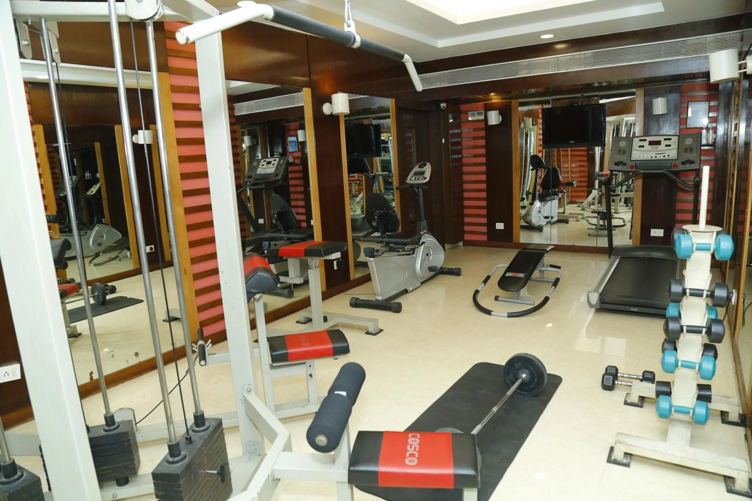 Fitness centre/facilities in Sarovar Portico Rivera Ahmedabad