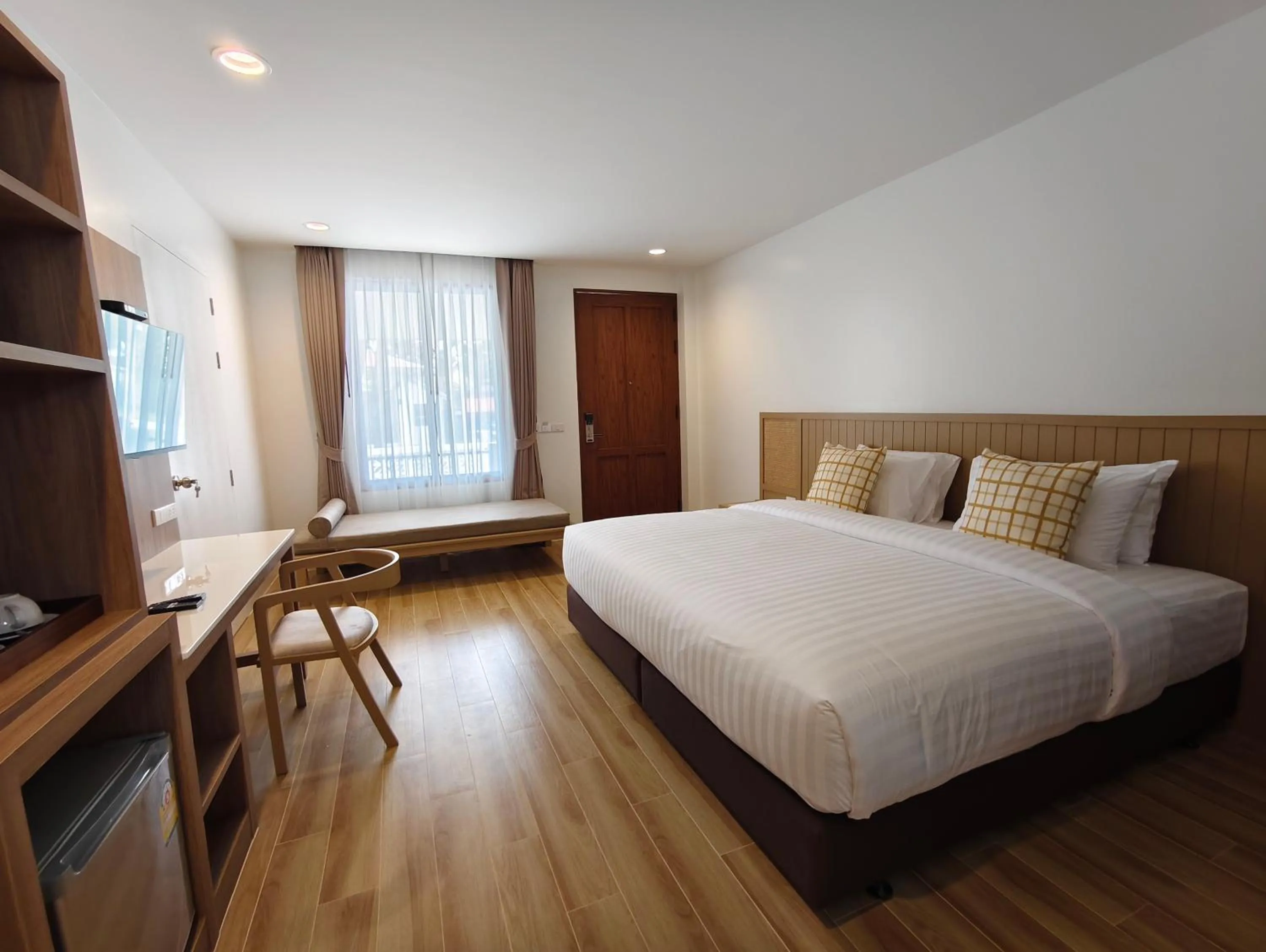 Bed in Baan Imm Sook Resort