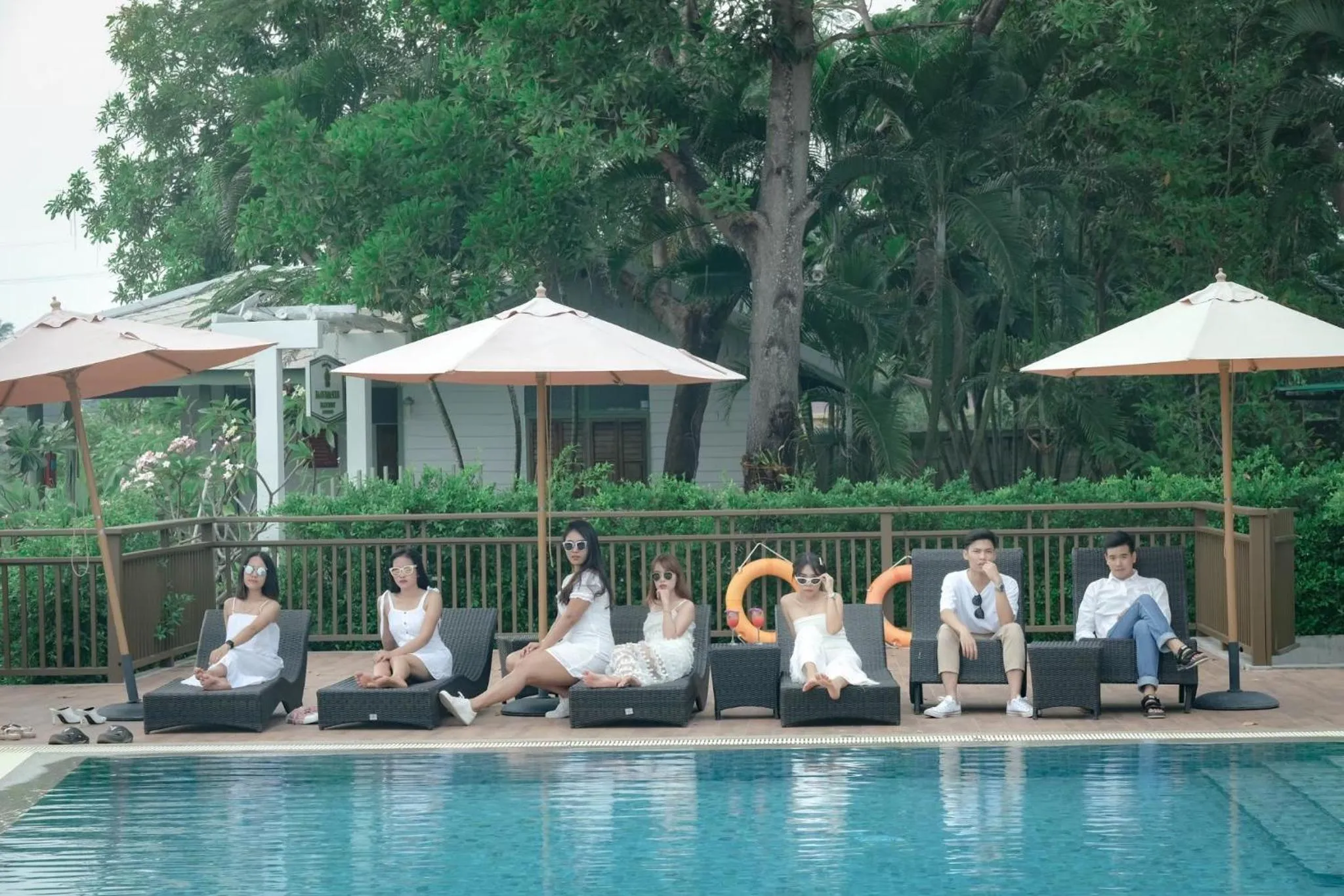 Swimming pool in Baan Imm Sook Resort