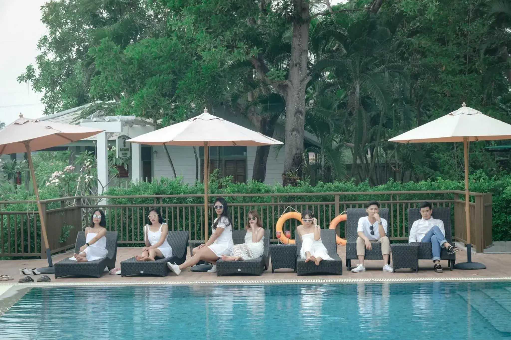 Swimming pool in Baan Imm Sook Resort Swimming pool in Baan Imm Sook Resort