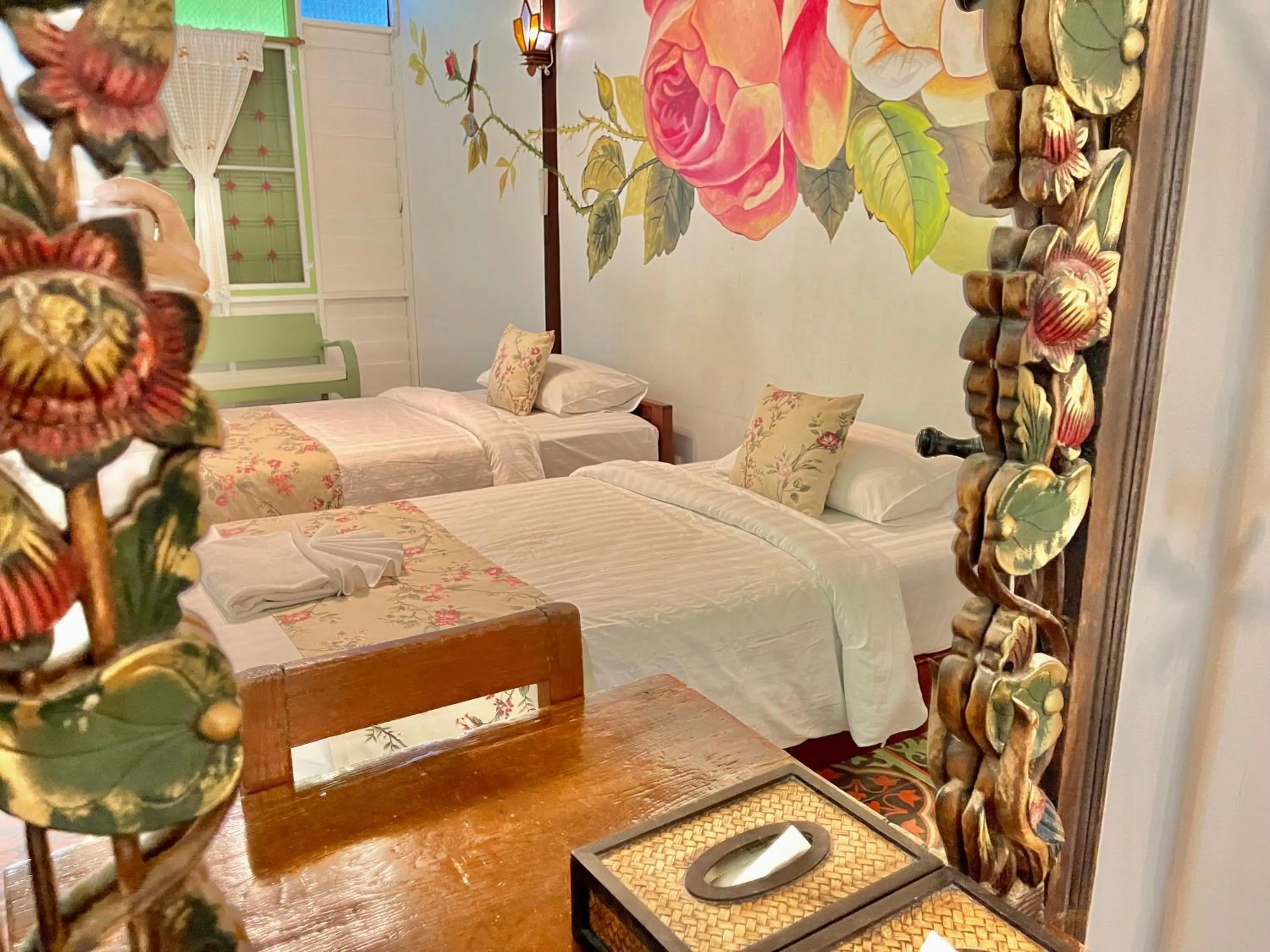 Bed in Baan Imm Sook Resort