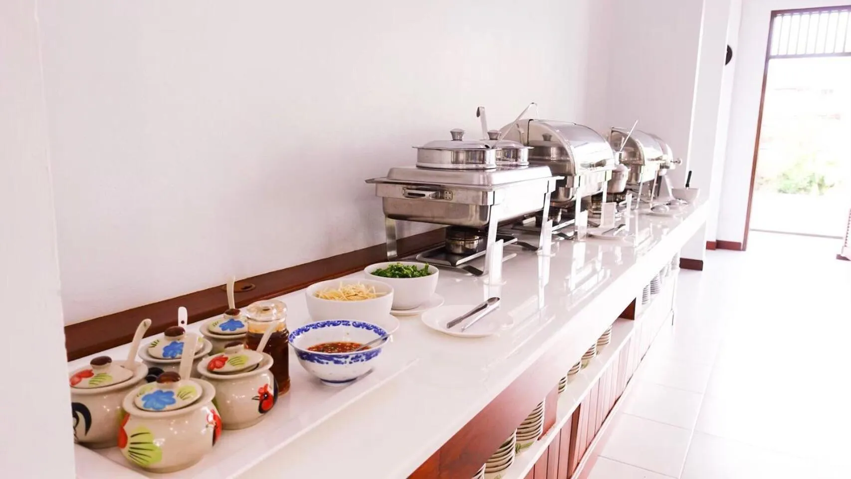 Buffet breakfast in Baan Imm Sook Resort