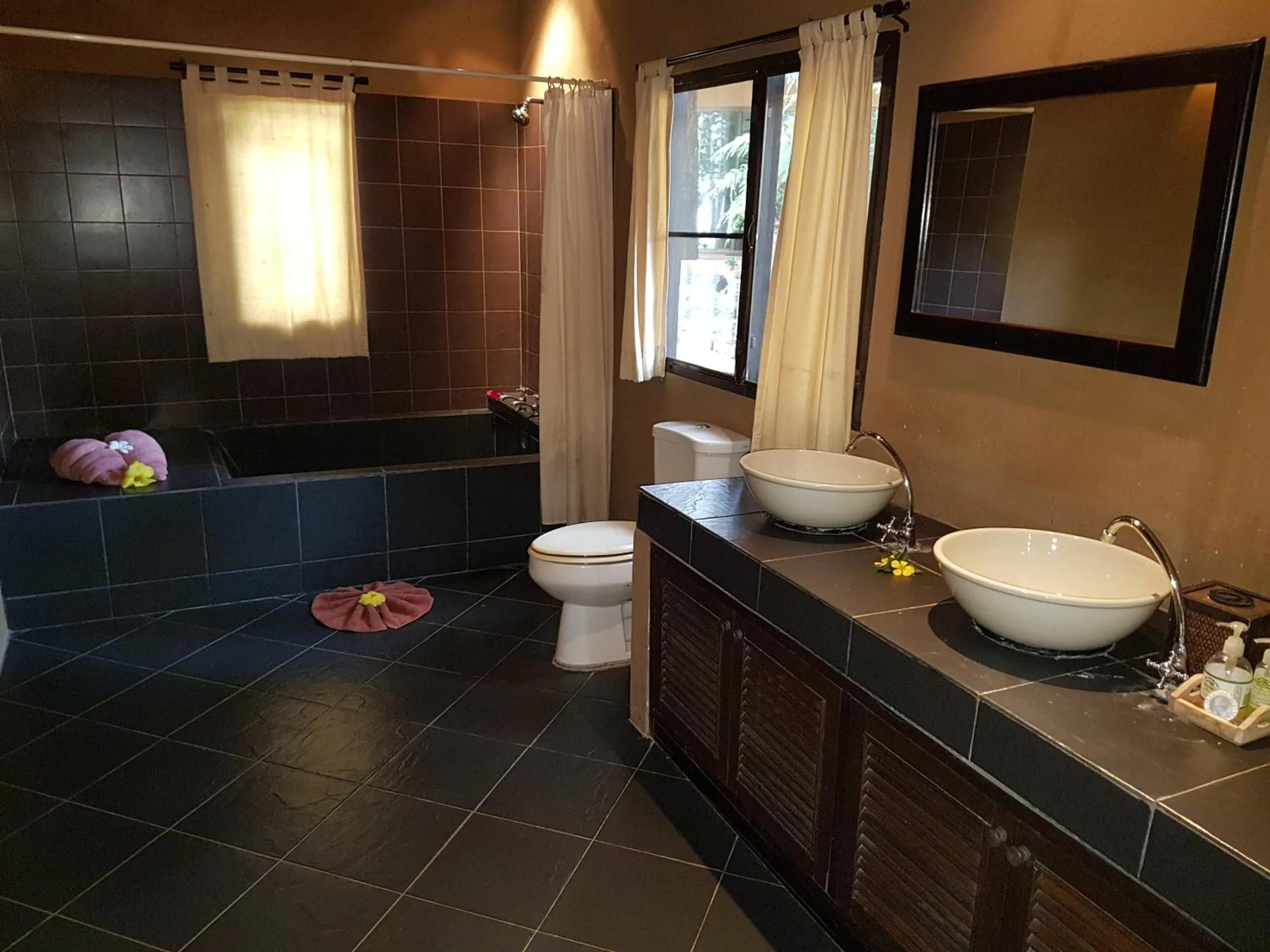 Bathroom in Melina Beach Front Bungalows