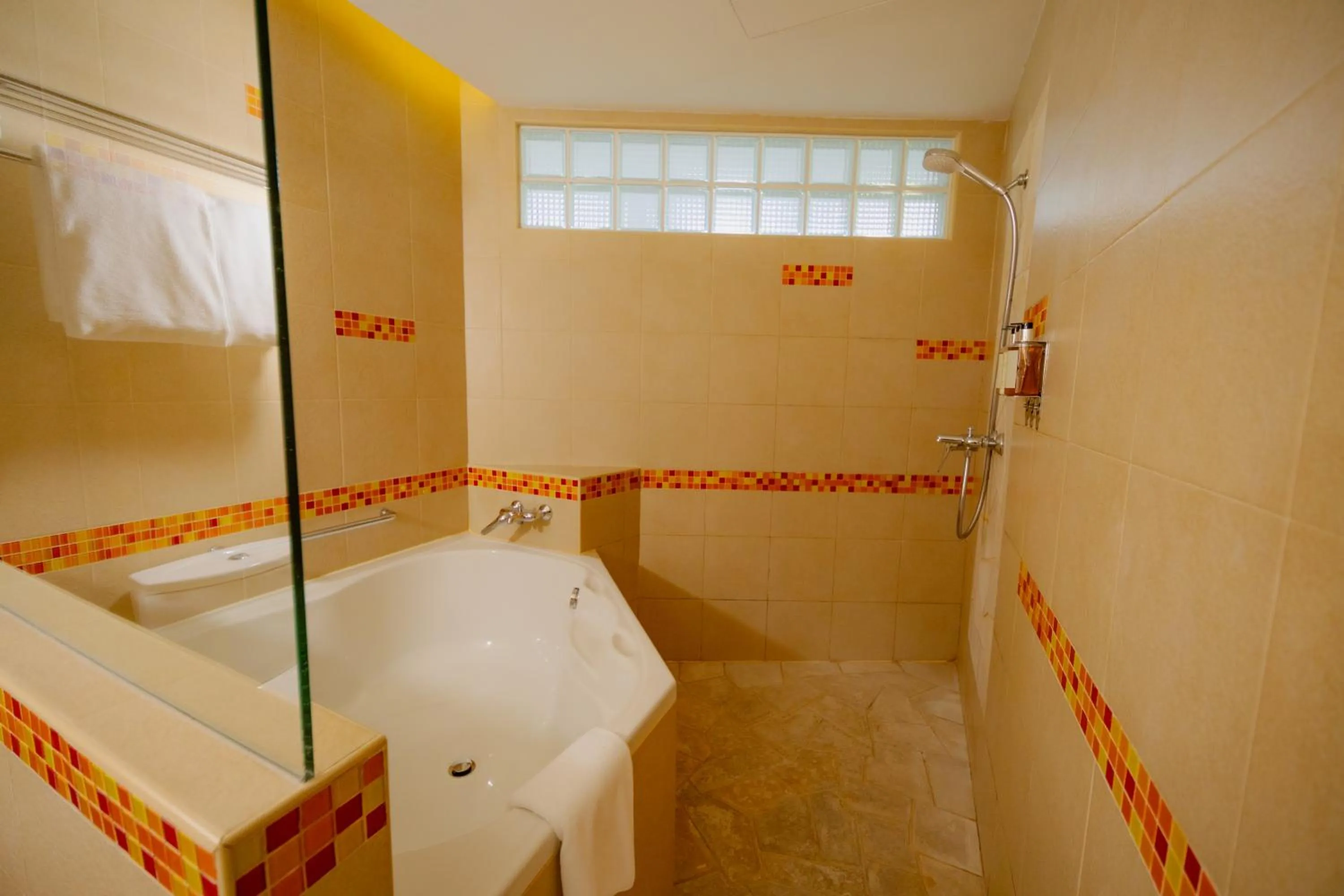 Bathroom in Hulhule Island Hotel- Private Beach Access & Airport Pick-up and Drop