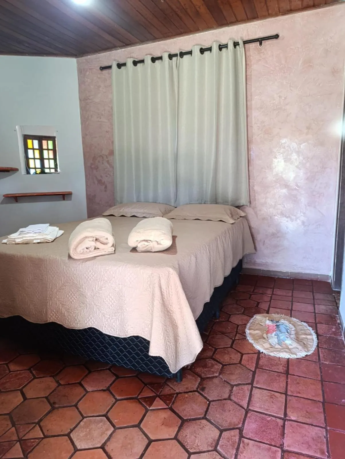 Bed in Pousada Pé do Morro