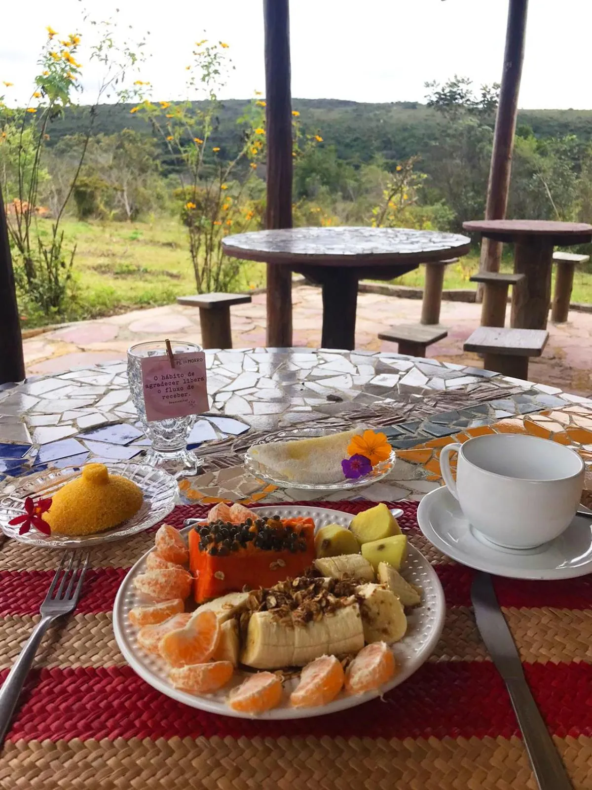 Breakfast in Pousada Pé do Morro