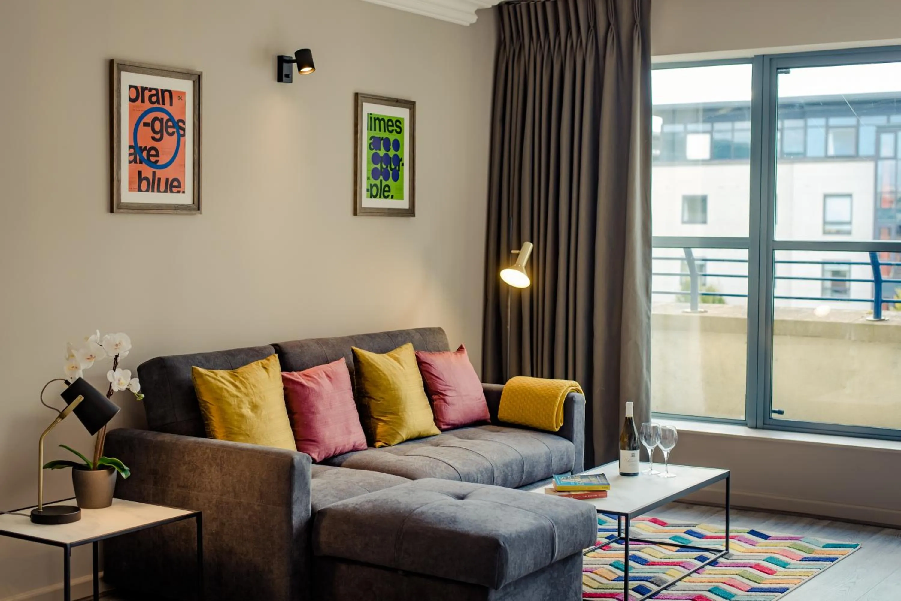 Living room in DCU Rooms