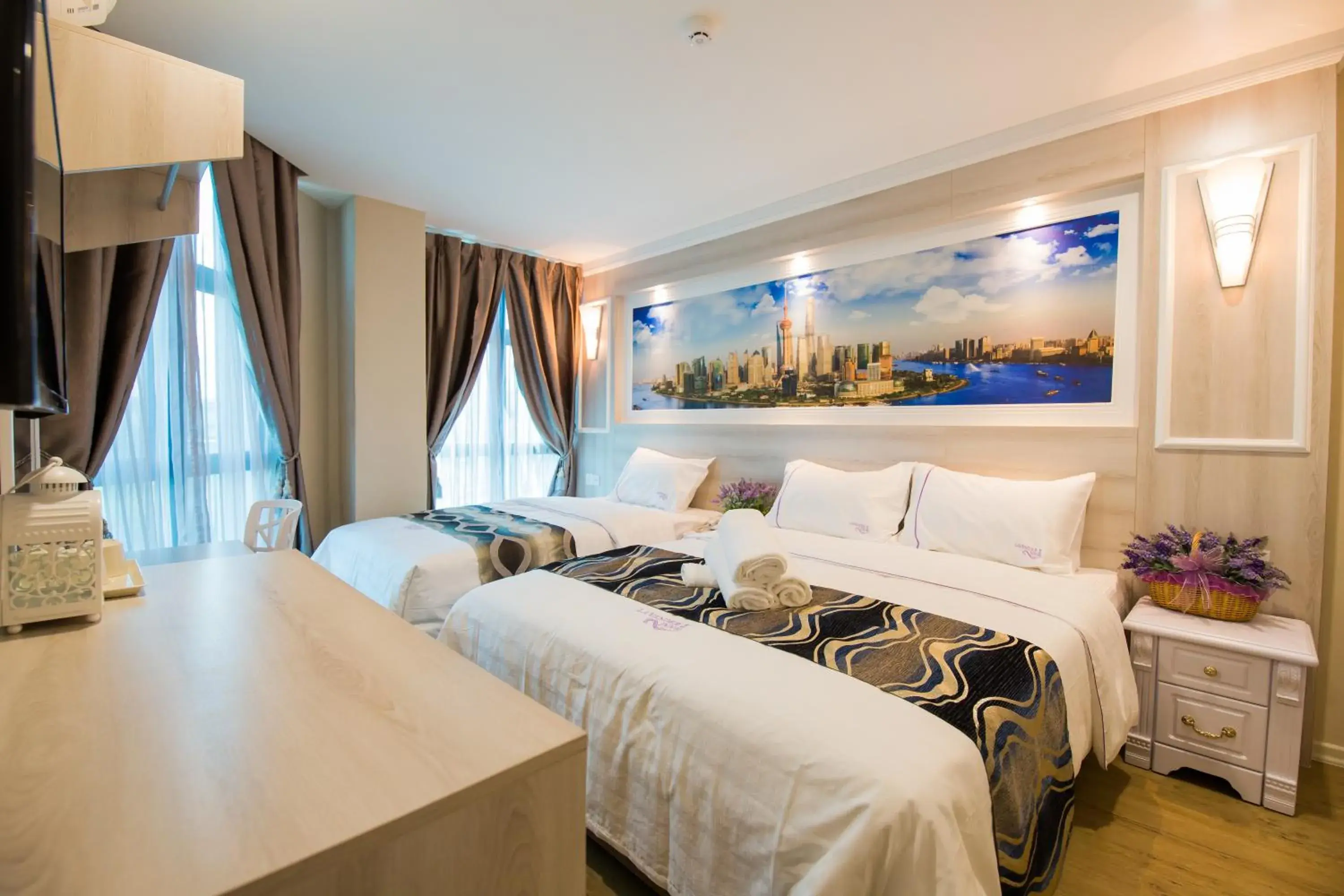 Photo of the whole room, Bed in Lavender Inn USJ Photo of the whole room, Bed in Lavender Inn USJ