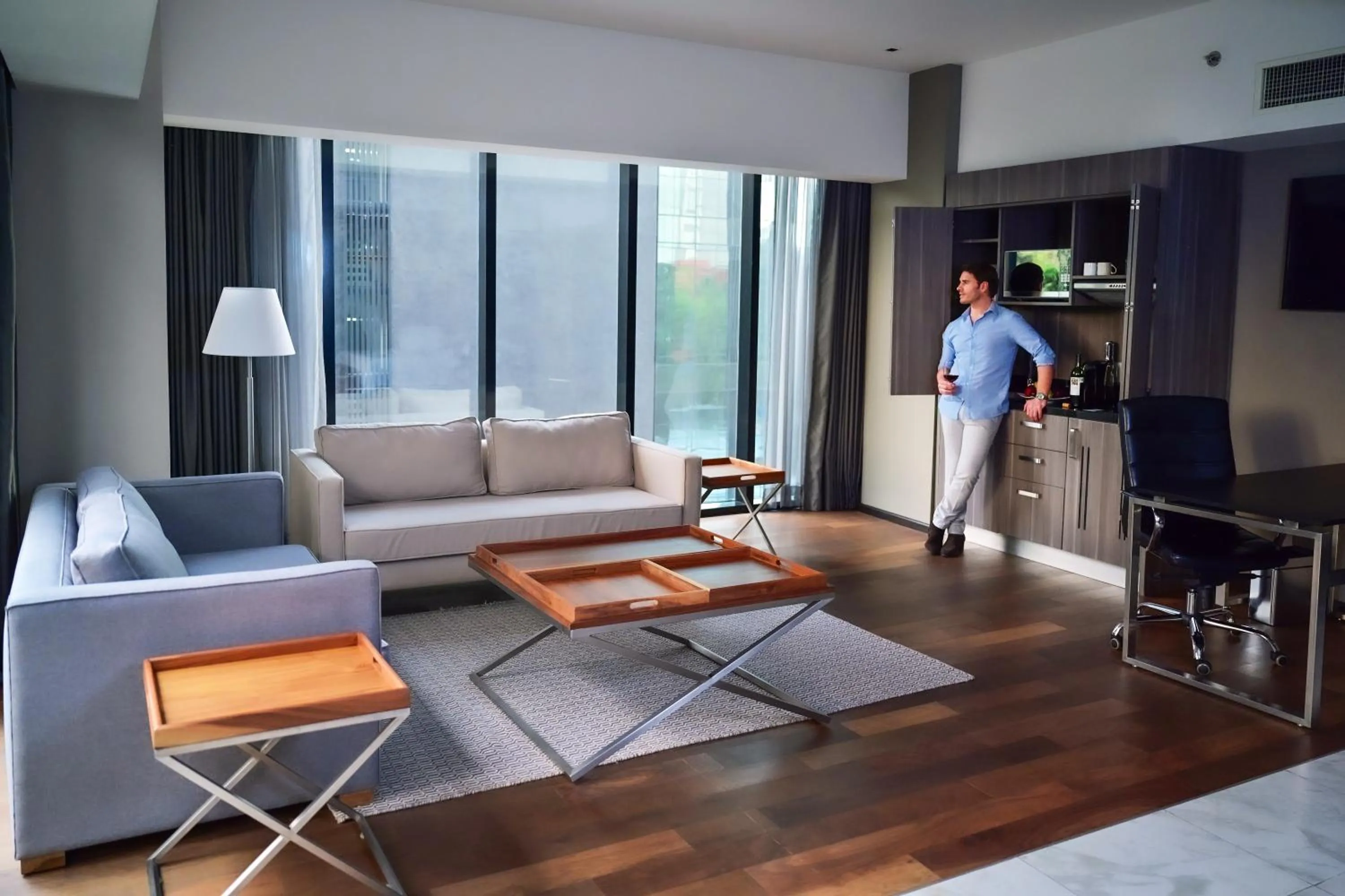 Living room in Krystal Grand Suites Insurgentes