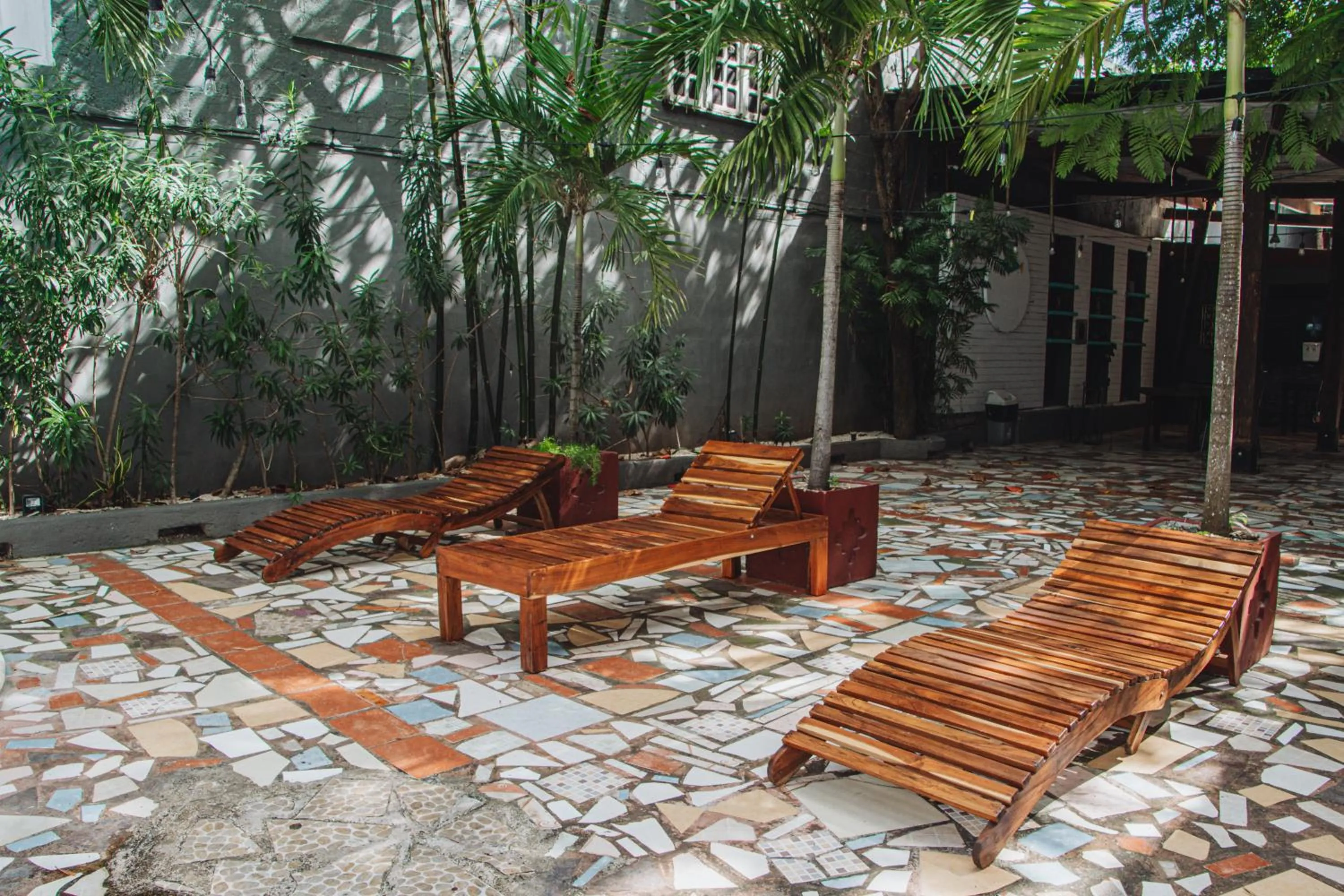 sunbed in Casa Colonial Tulum