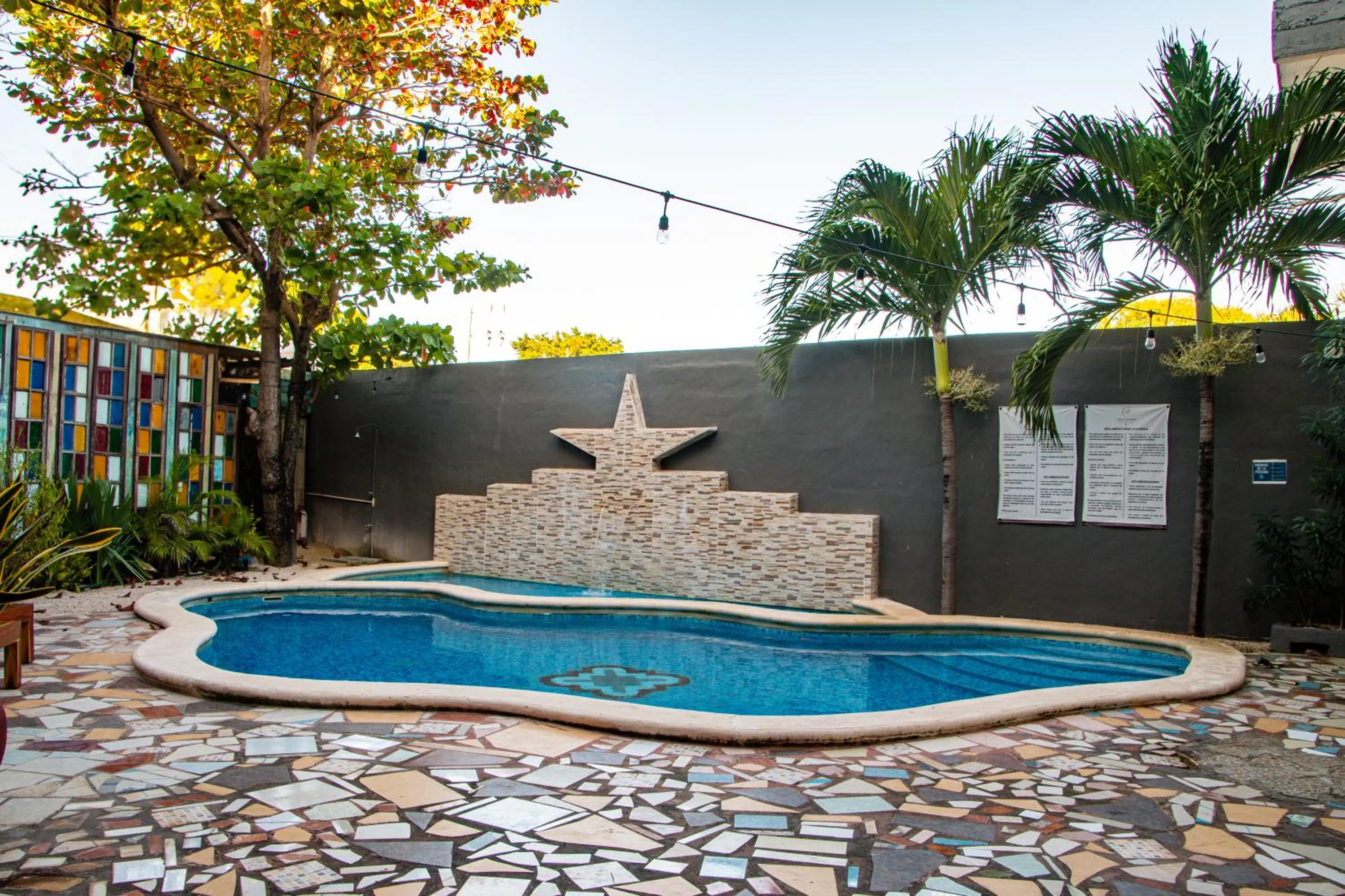 Pool view in Casa Colonial Tulum