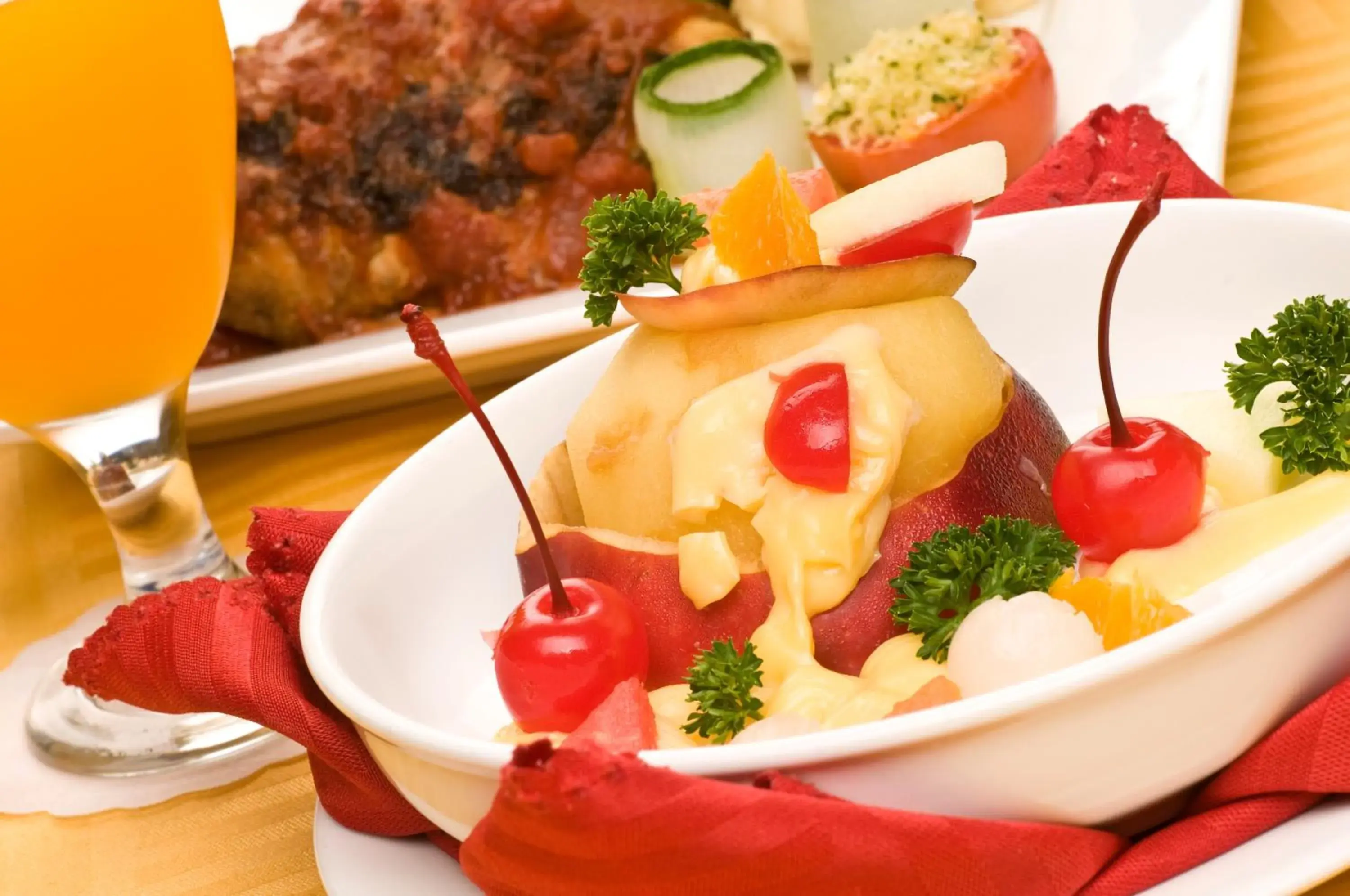 Food close-up in Golden View Hotel Food close-up in Golden View Hotel