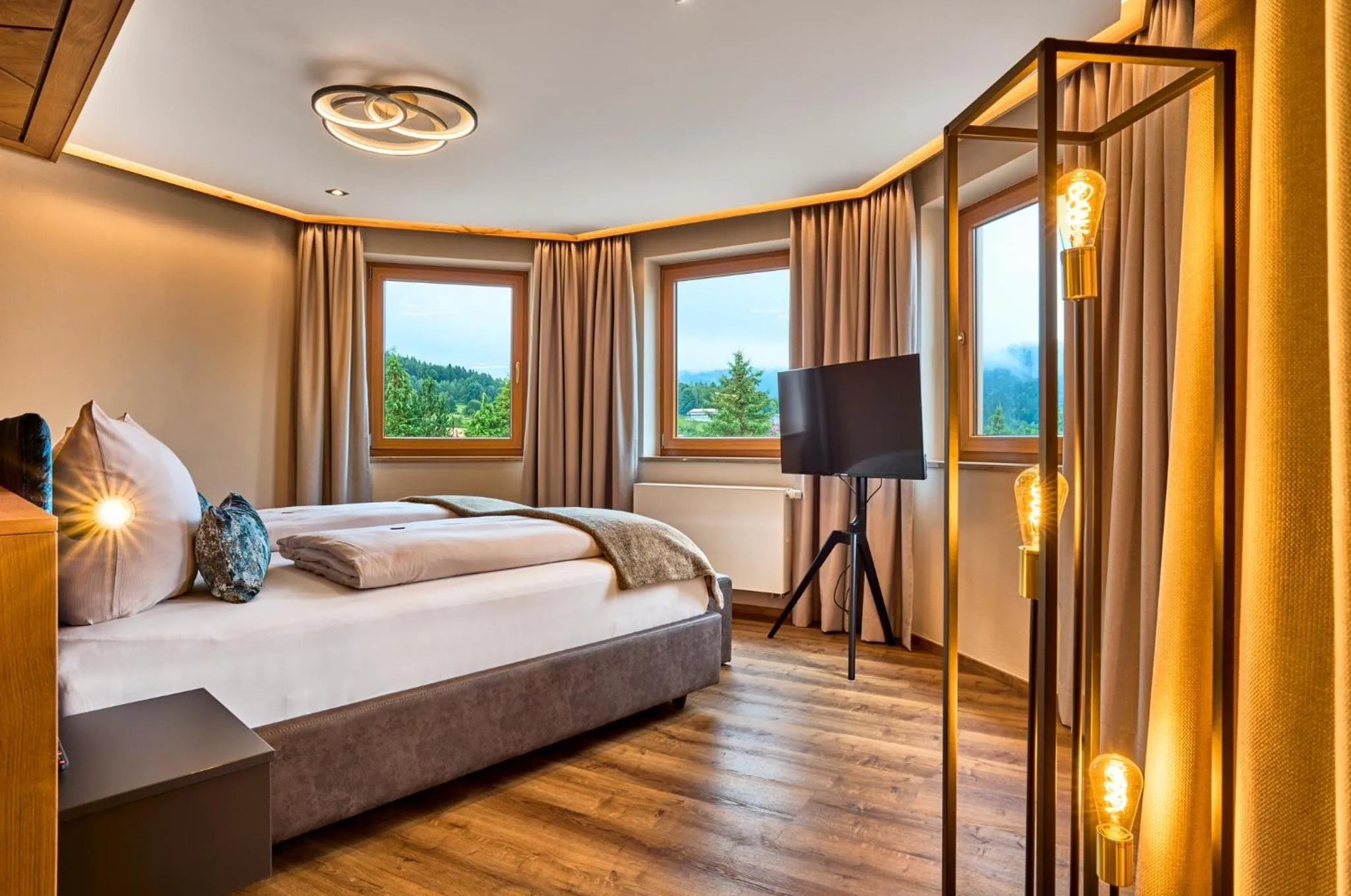 Bed in Kristall- & Vitalhotel Bergknappenhof