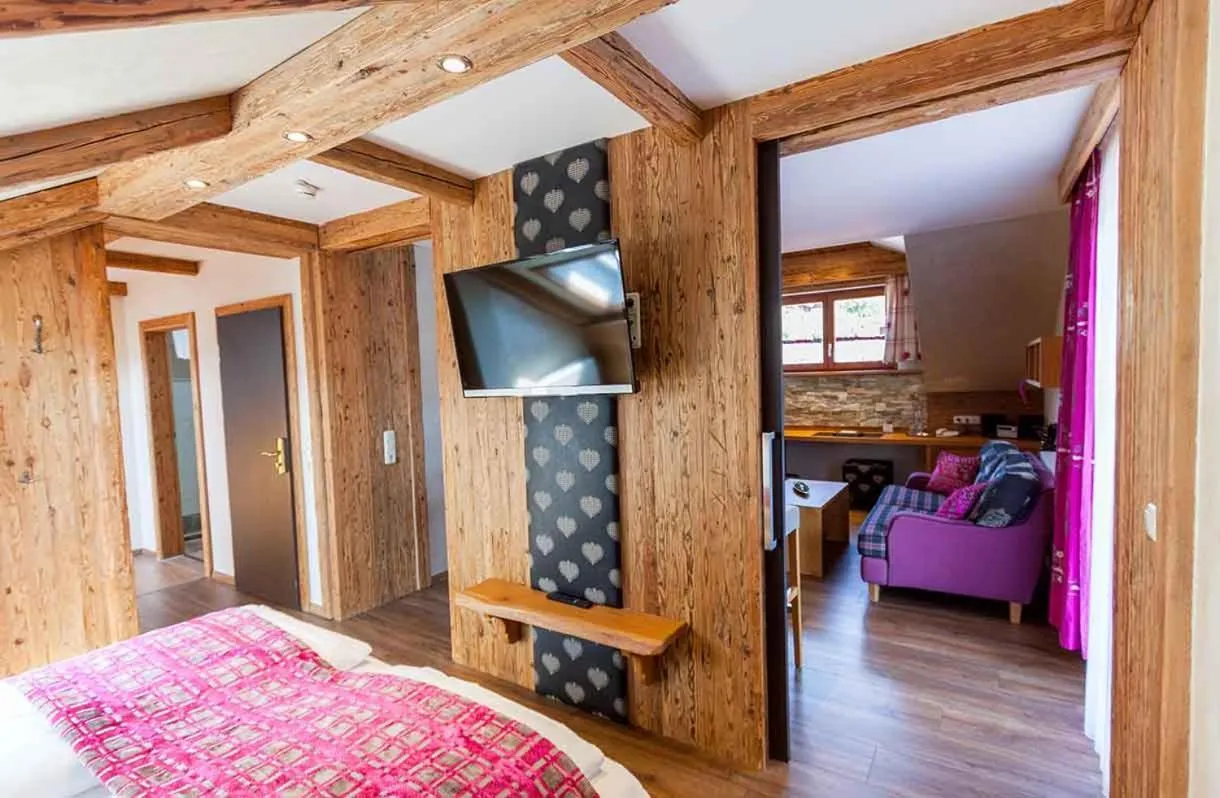 Bedroom, Bed in Kristall- & Vitalhotel Bergknappenhof