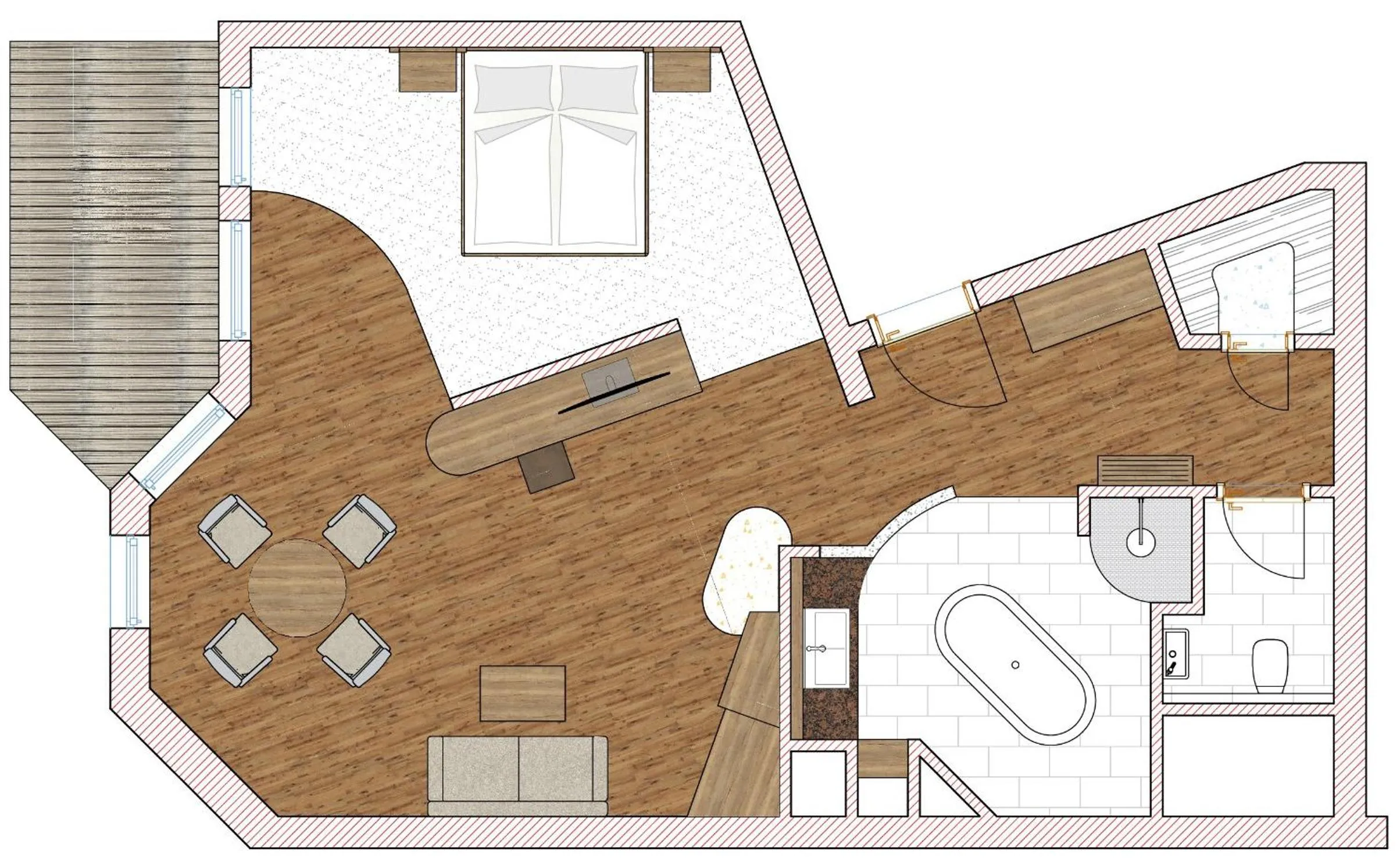 Floor plan in Kristall- & Vitalhotel Bergknappenhof