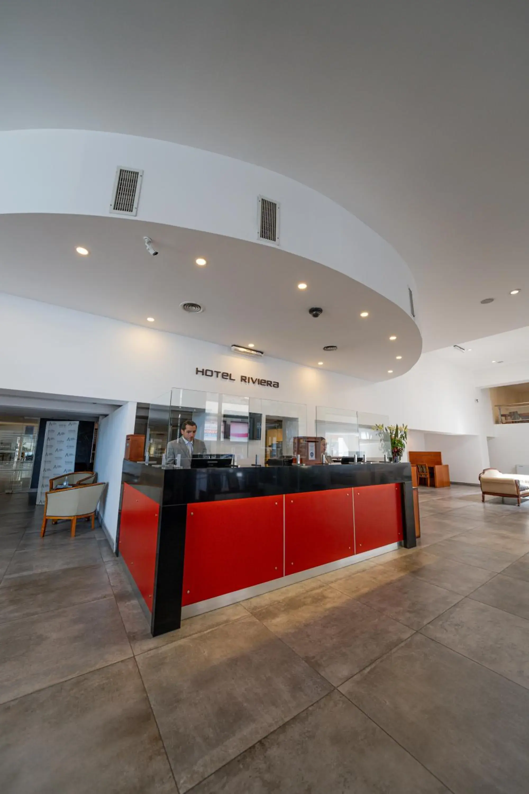 Lobby or reception in Hotel Riviera Lobby or reception in Hotel Riviera