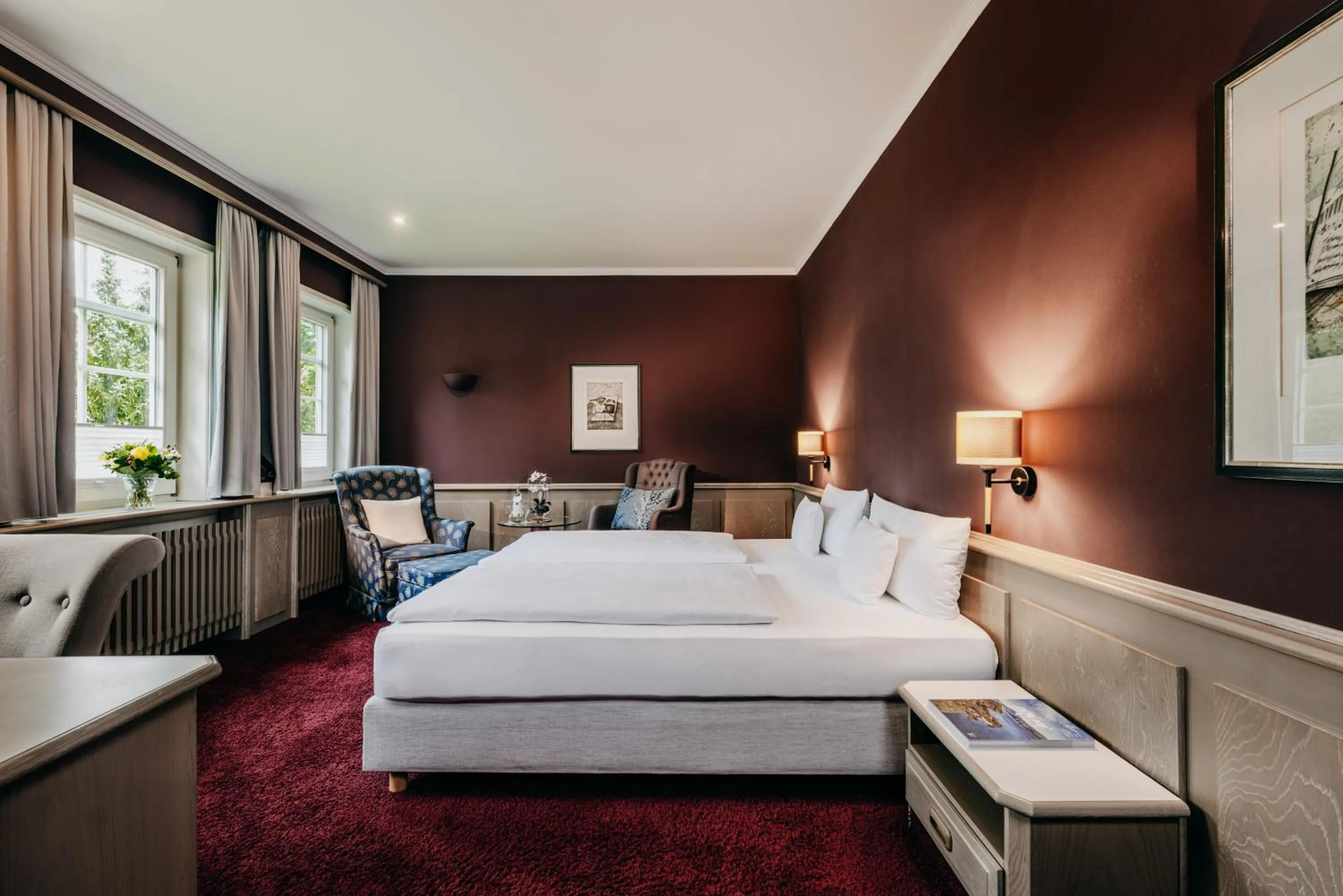 Bedroom, Bed in Niemeyers Romantik Posthotel