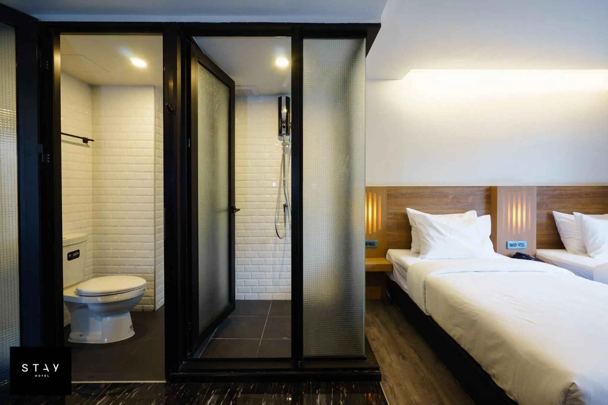 Bathroom, Bed in STAY Hotel BKK
