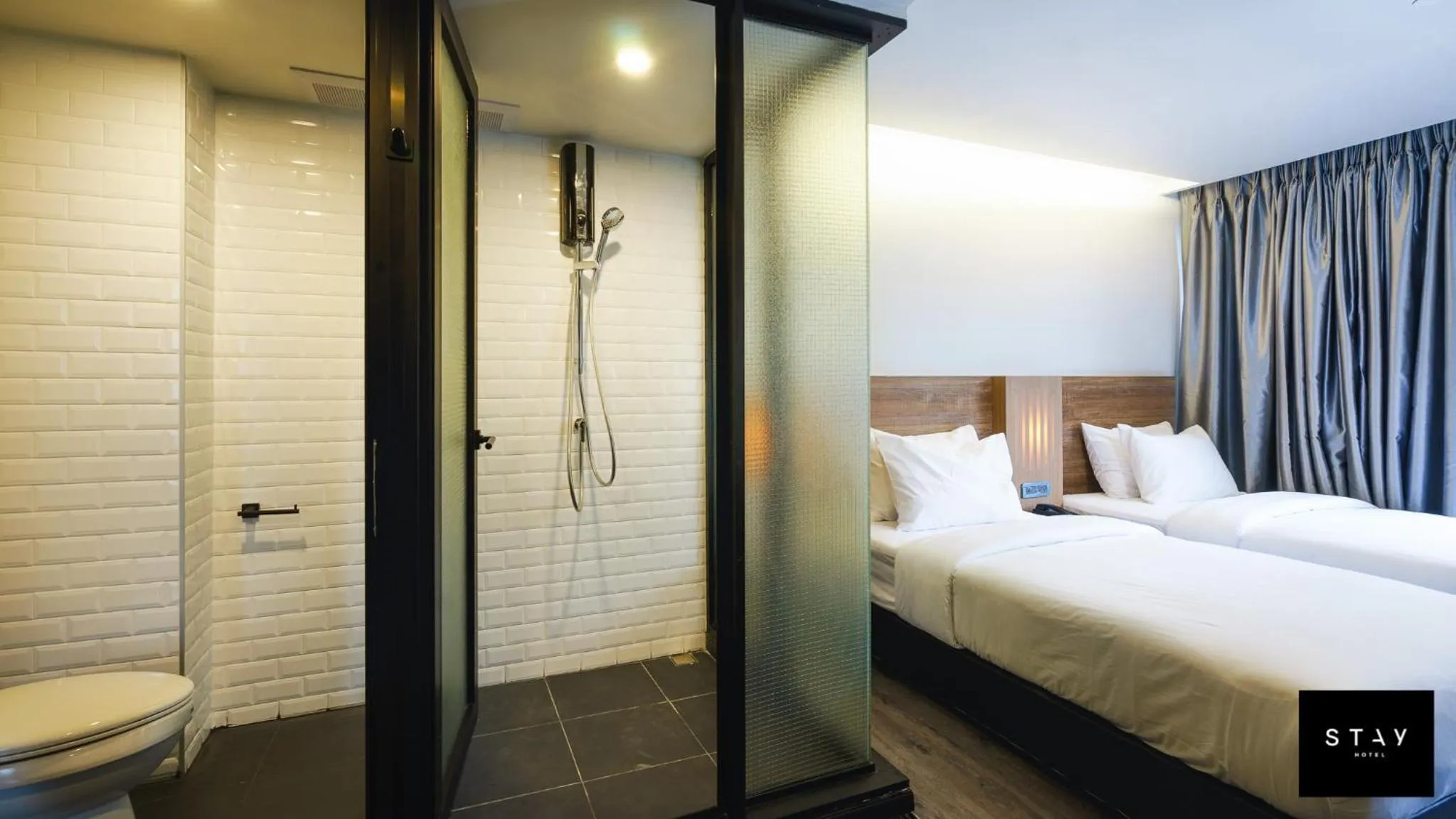 Bathroom, Bed in STAY Hotel BKK