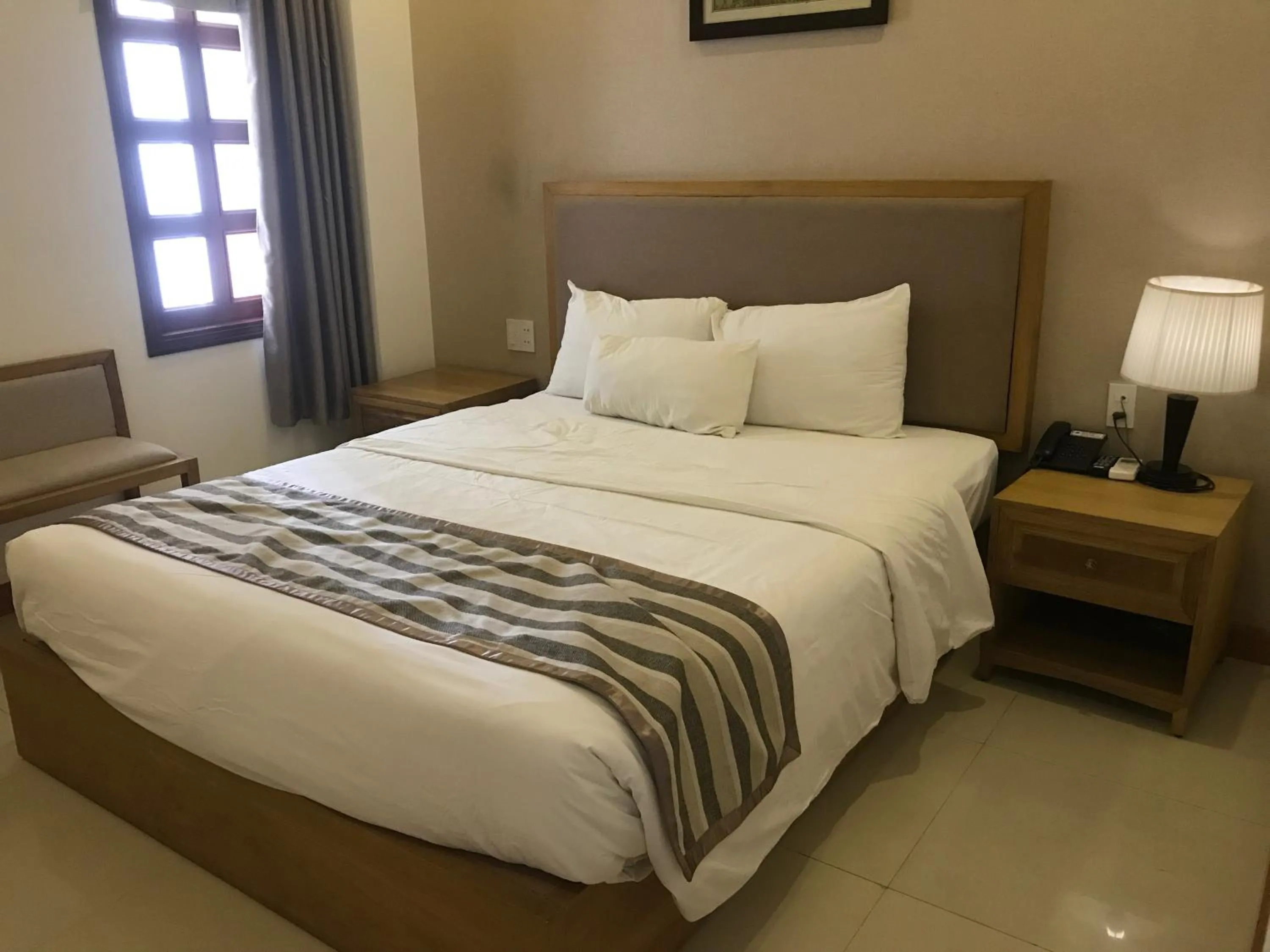 Bed in Elegant Hotel