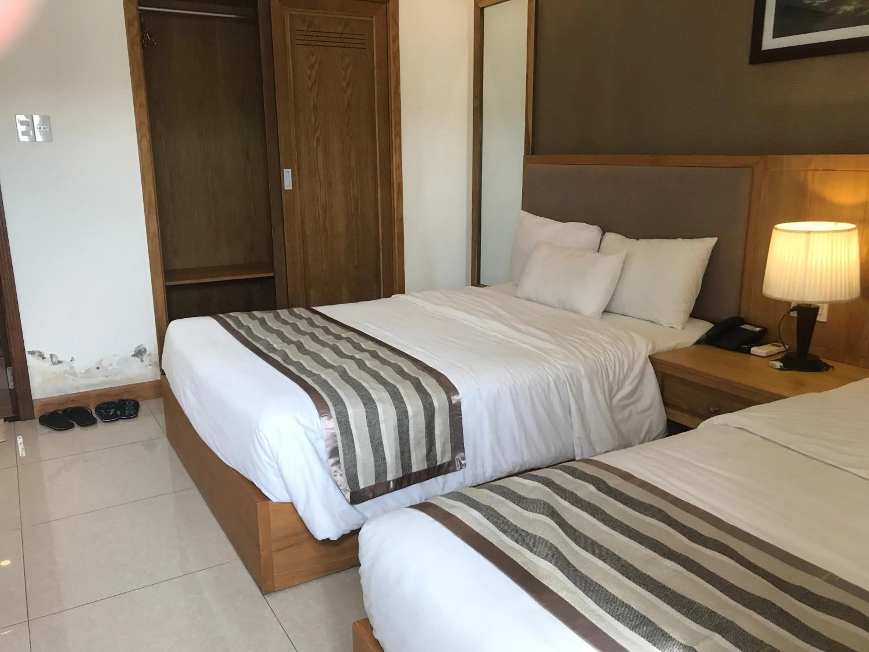 Bed in Elegant Hotel