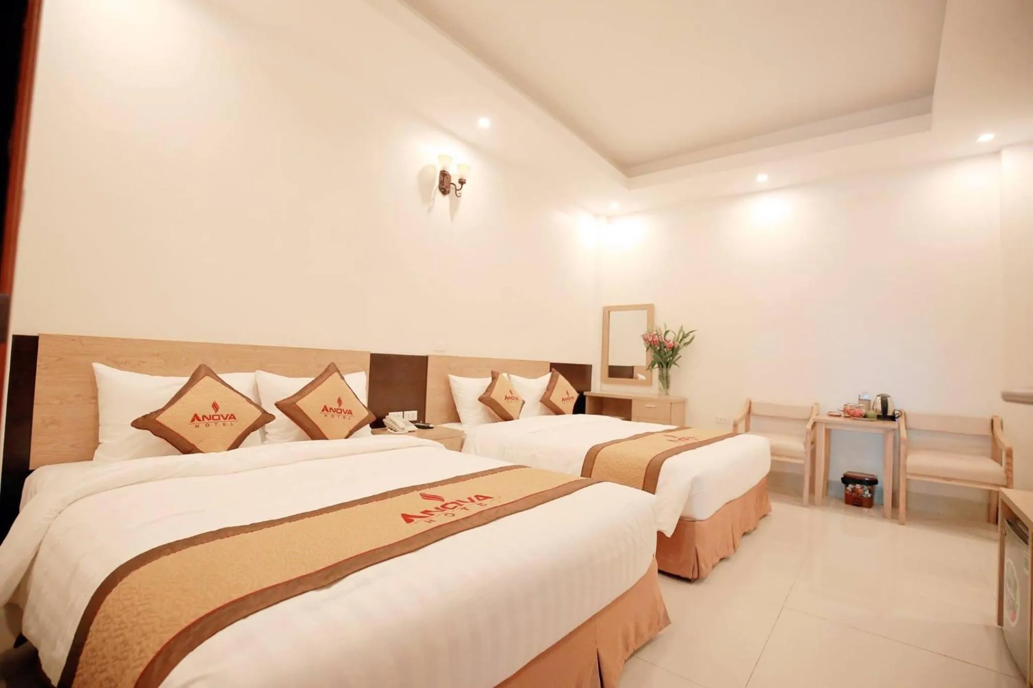 Bed in Anova Airport Hotel - Convenient & Friendly