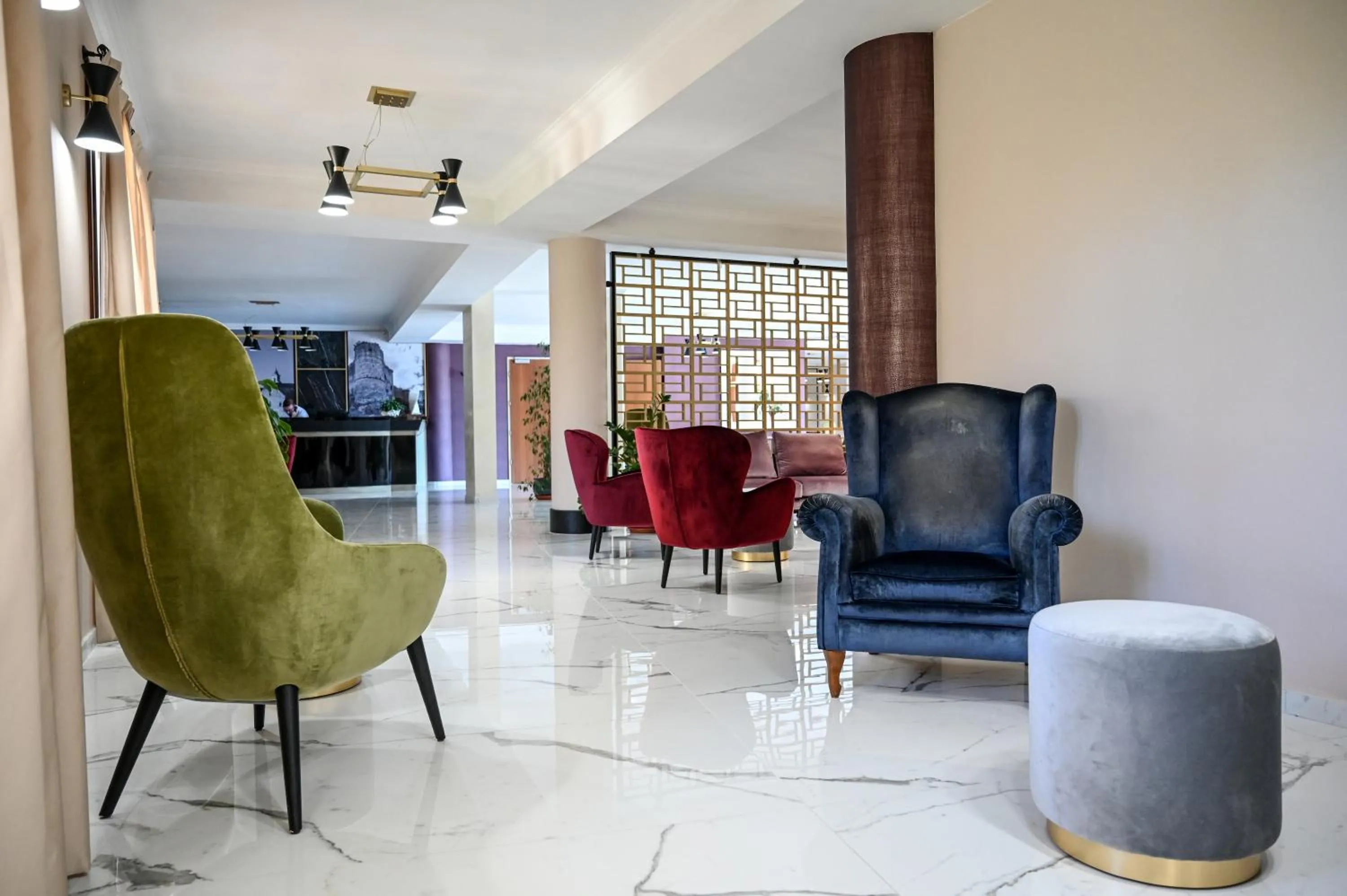 Lobby or reception in Roma Domus Hotel