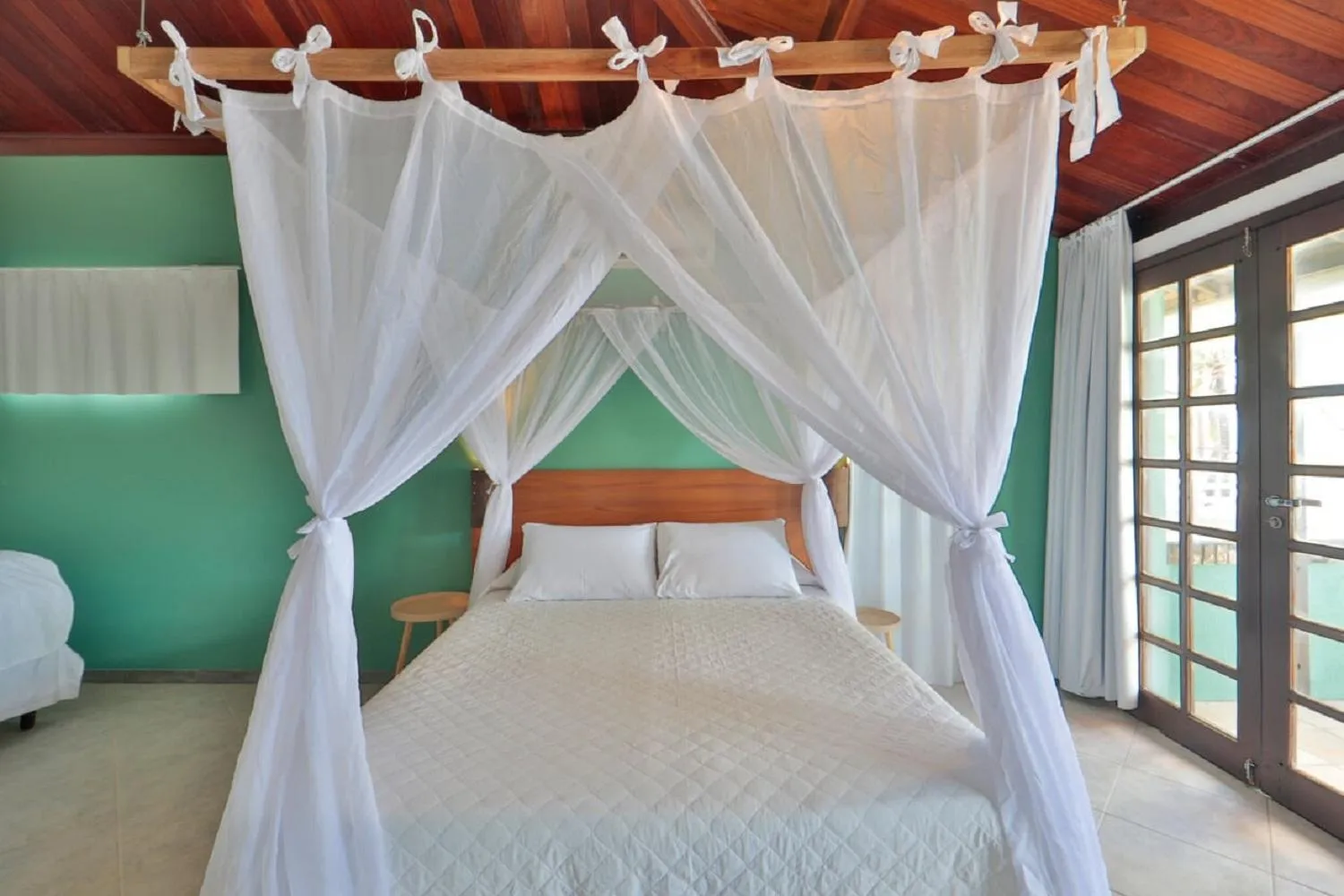 Bed in Pousada Ecoporto